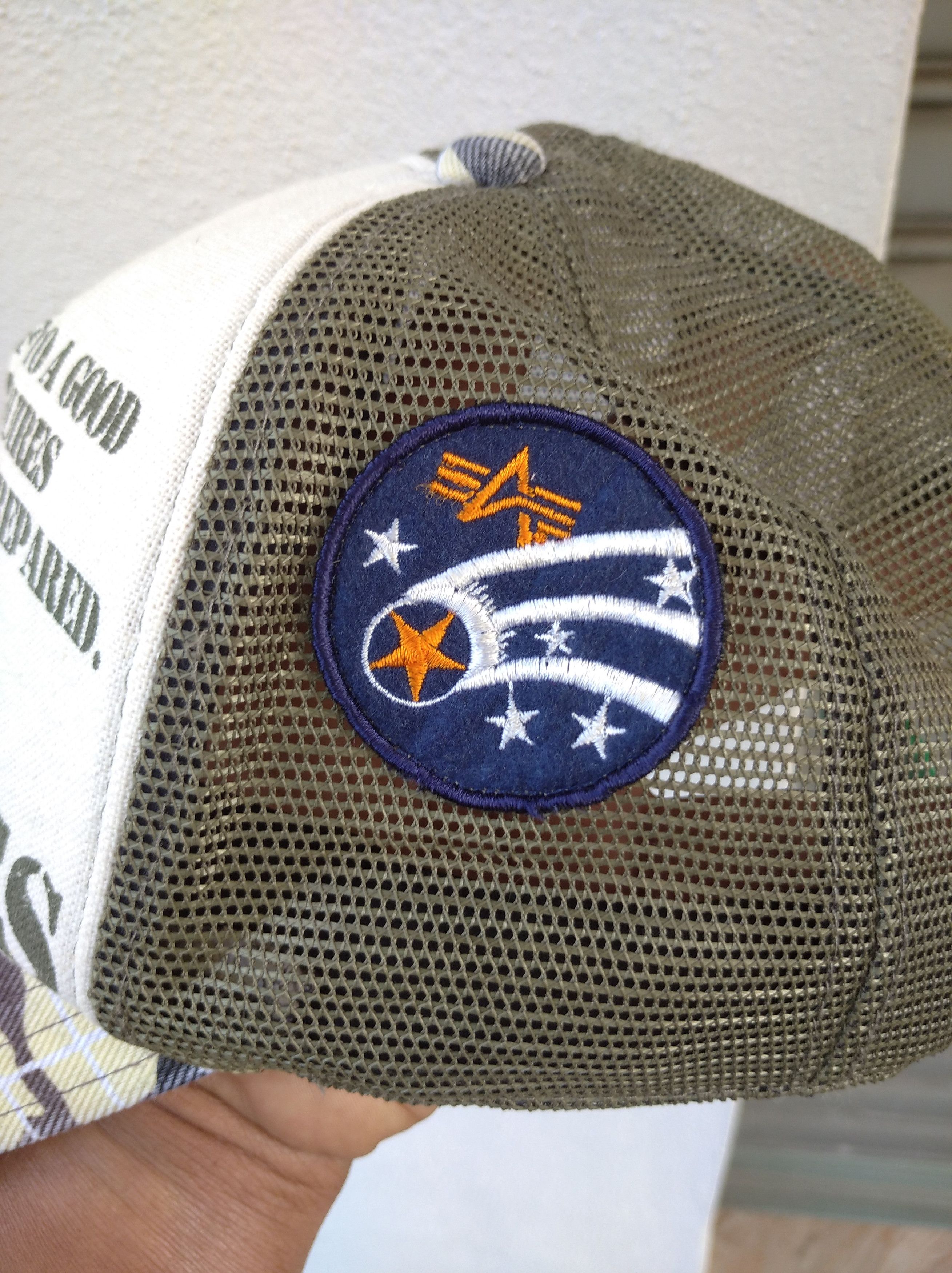 Alpha Industries × Vintage Vintage Alpha Industries Trucker Hat Cap Size ONE SIZE - 3 Thumbnail