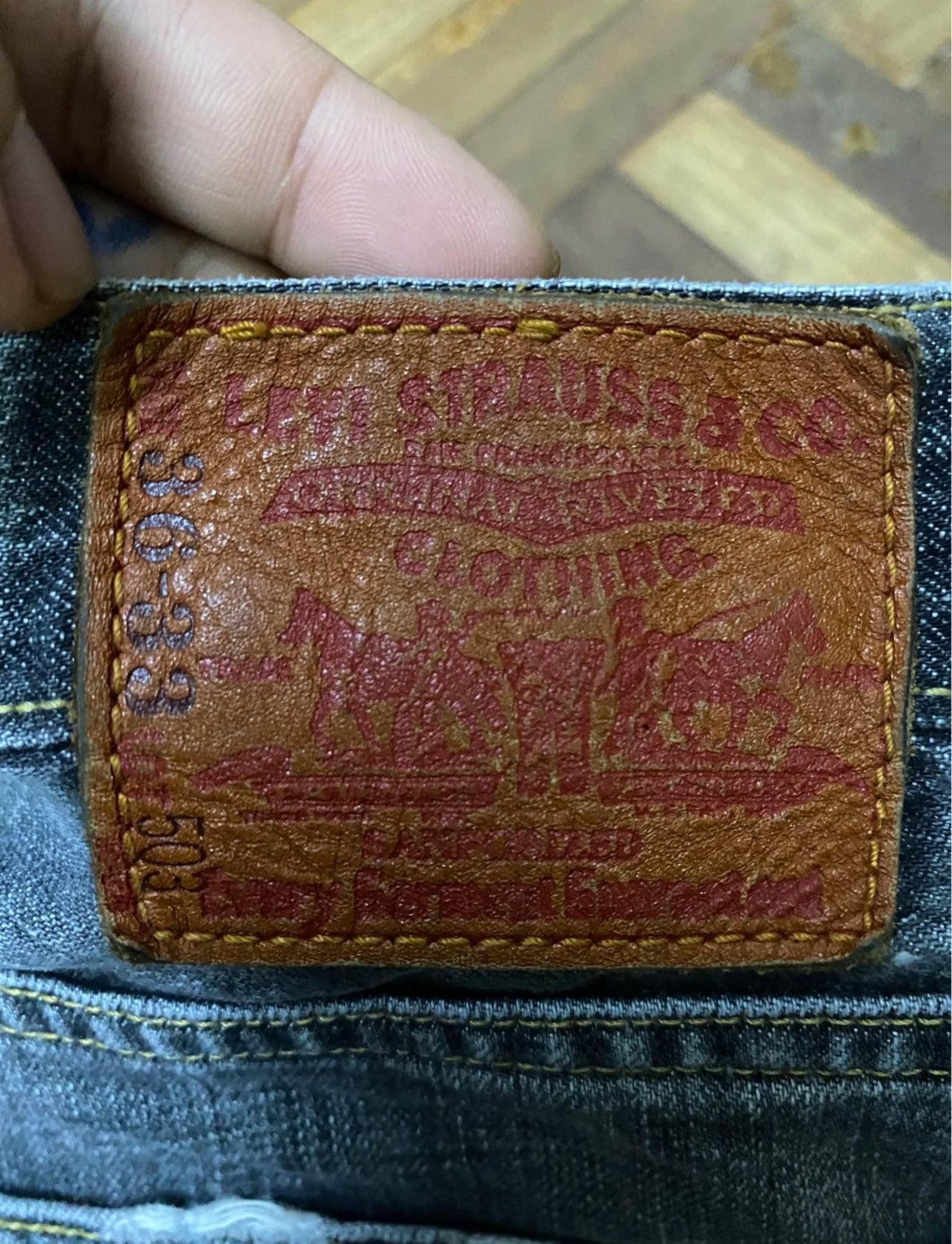 Jean × Levi's × Vintage VINTAGE DISTRESSED LEVIS 503 JAPAN MEN JEANS (SIZE 36) Size US 36 / EU 52 - 10 Thumbnail