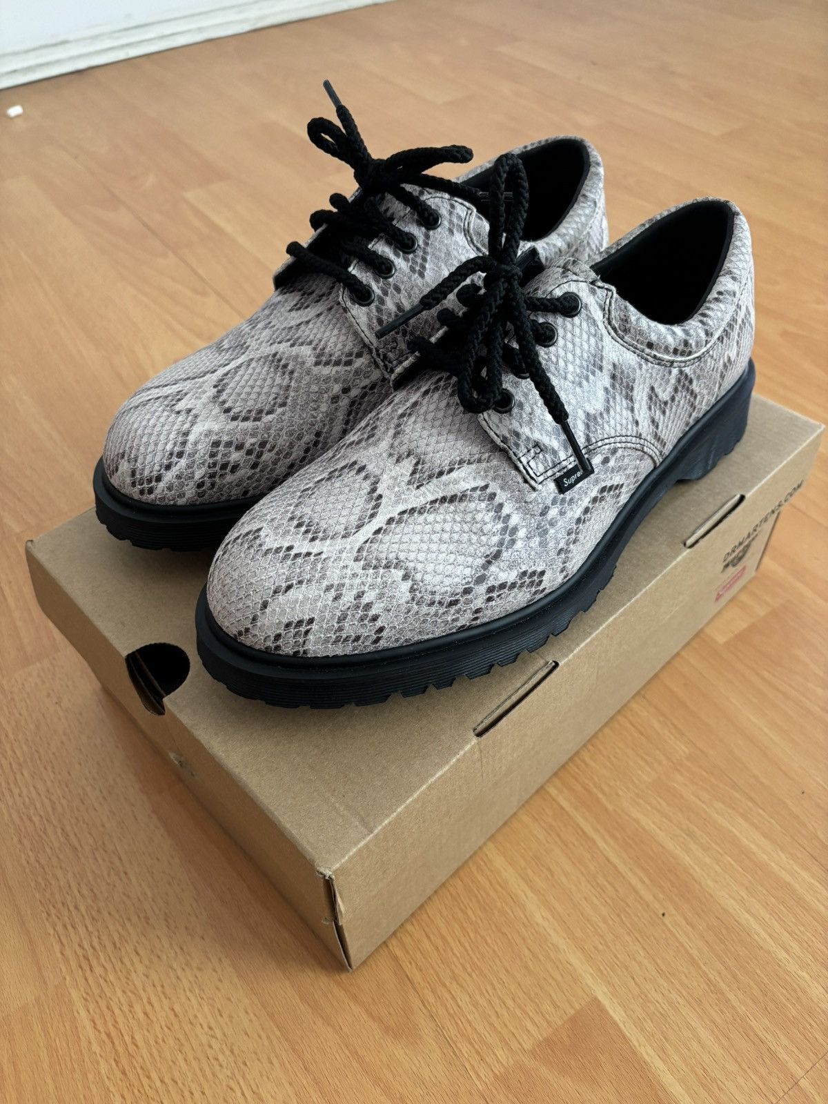 Dr. Martens × Supreme Supreme Dr. Martens Snakeskin Postal | Grailed