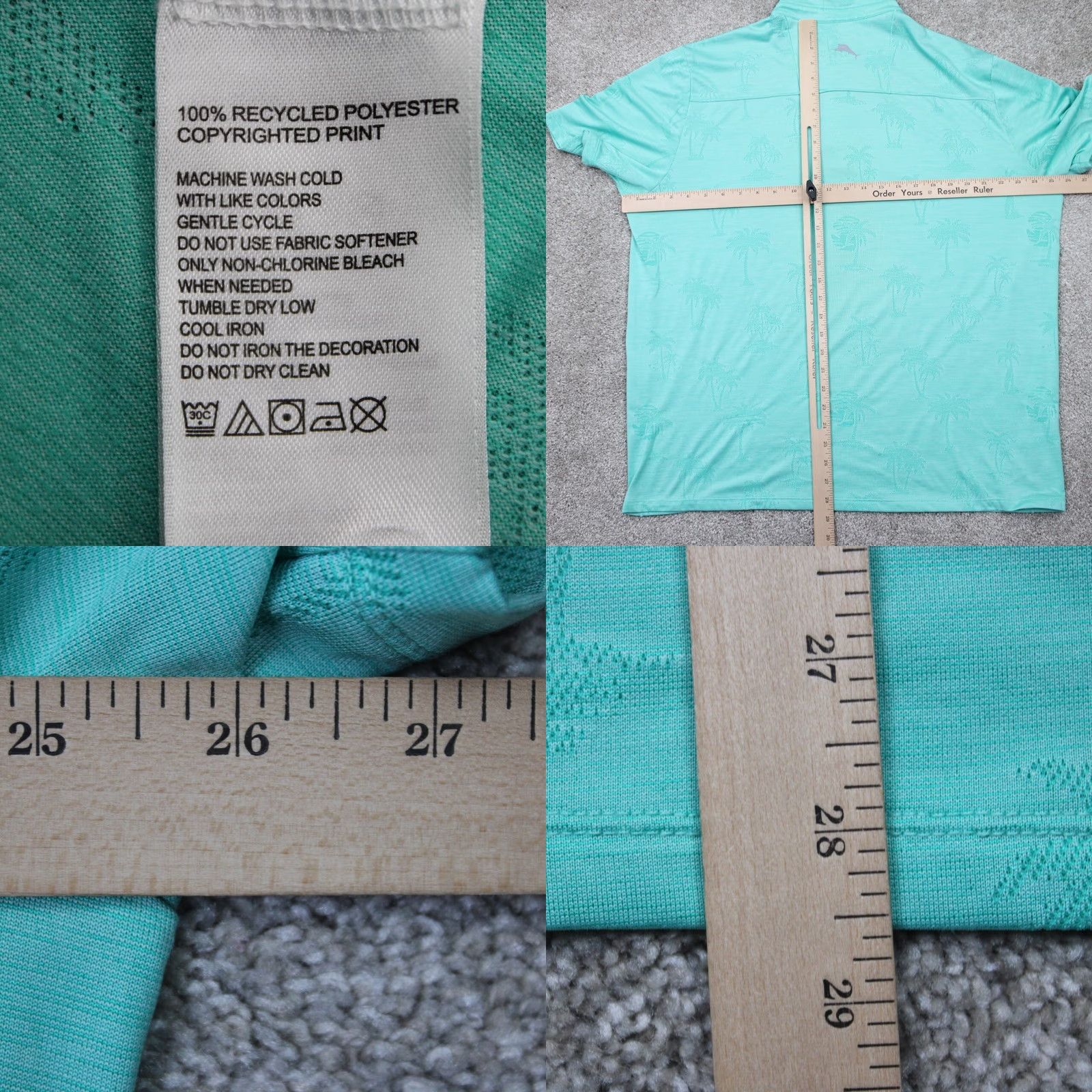 Tommy Bahama Tommy Bahama Polo Shirt Mens XL Blue S/S Polyester Stretch Pullover Polo Size US XL / EU 56 / 4 - 8 Thumbnail
