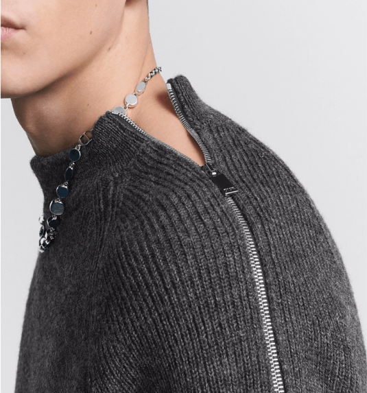Dior o1w1db10525 493M63 Couture Sweater in Gray Size US M / EU 48-50 / 2 - 6 Thumbnail