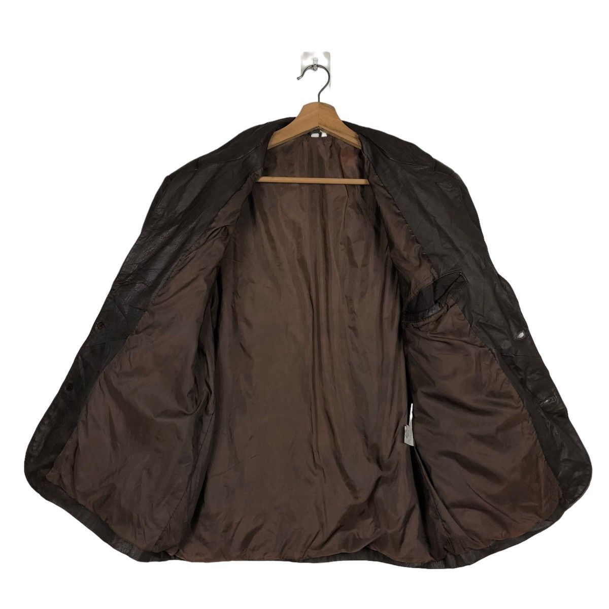 Japanese Brand 🔥VINTAGE GENUINE LEATHER JACKET BIG POCKET ISSEY MIYAKE Size US M / EU 48-50 / 2 - 15 Thumbnail