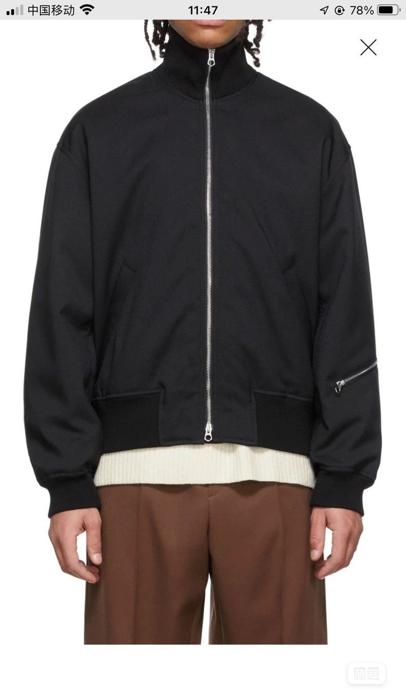 Jil Sander Jil Sander Black coarse twill fabric pilot jacket Size M / US 6-8 / IT 42-44 - 6 Thumbnail