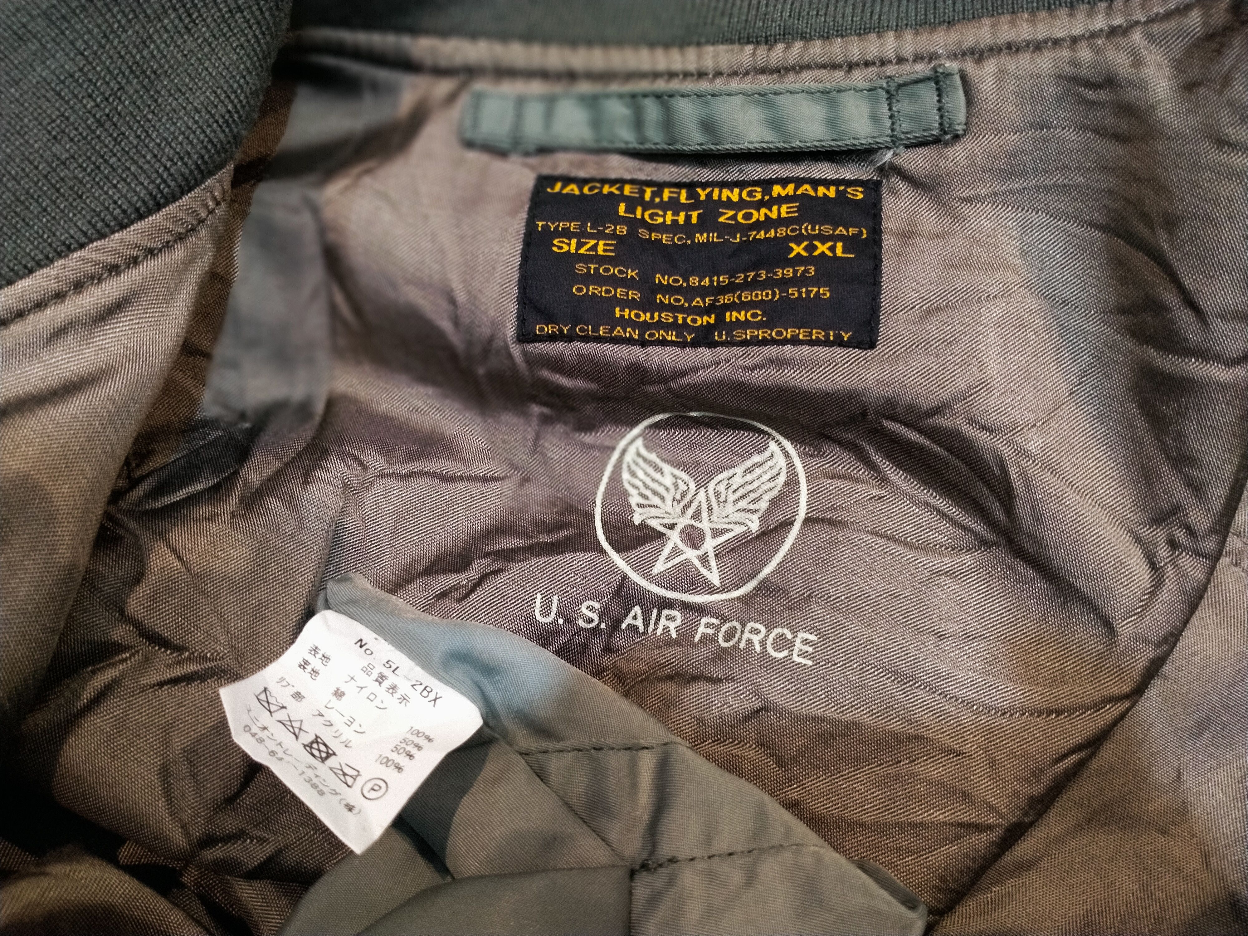 Vintage Houston L2-B Flight Jacket Size US XXL / EU 58 / 5 - 8 Thumbnail