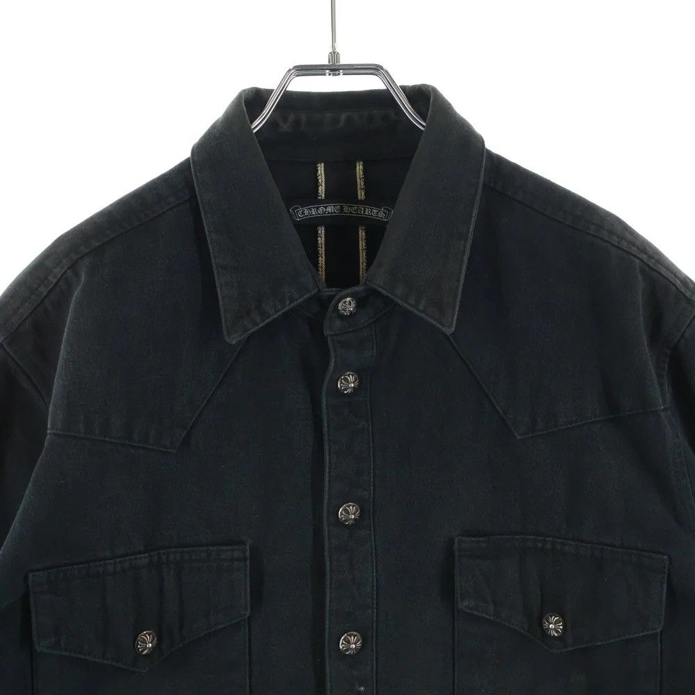 Chrome Hearts Chrome Hearts Cross patch Western Denim Shirts Size US L / EU 52-54 / 3 - 3 Thumbnail