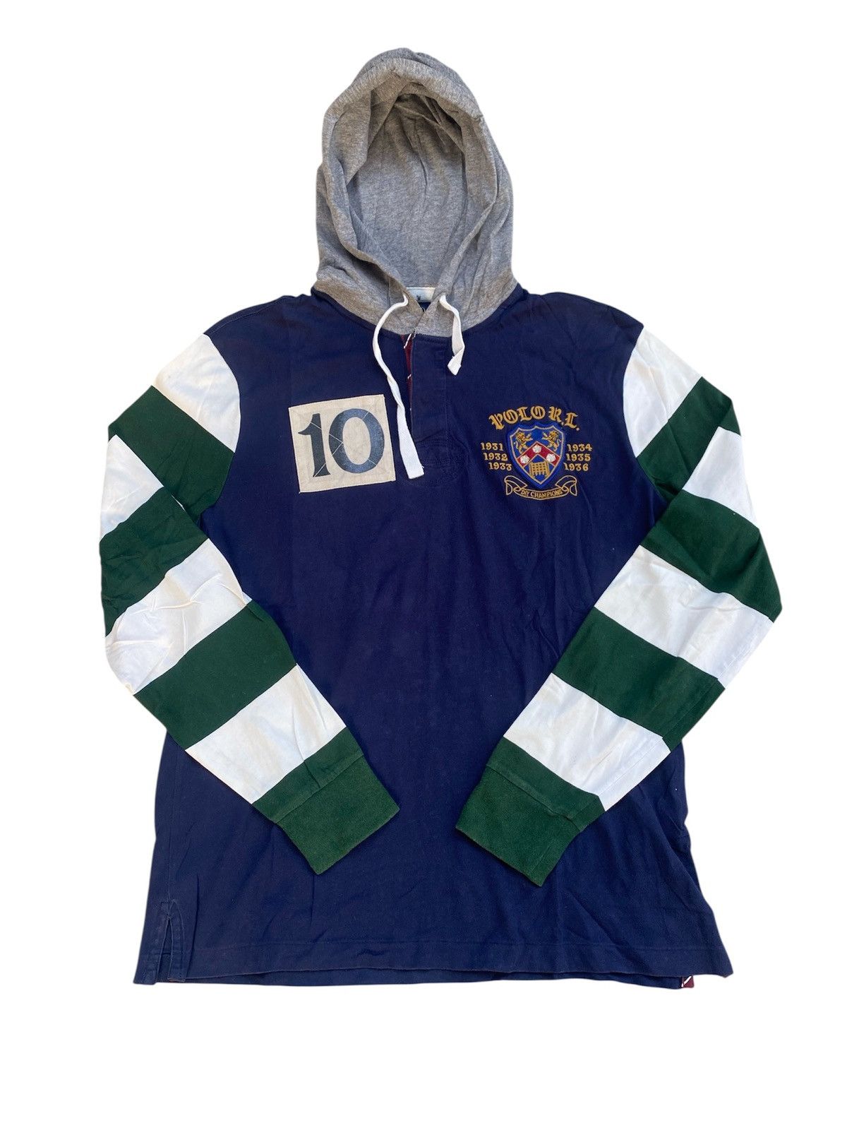 Polo Ralph Lauren Polo Ralph Lauren Light Hoodie Pullover Rugby Sweatshirt Size US M / EU 48-50 / 2 - 2 Thumbnail