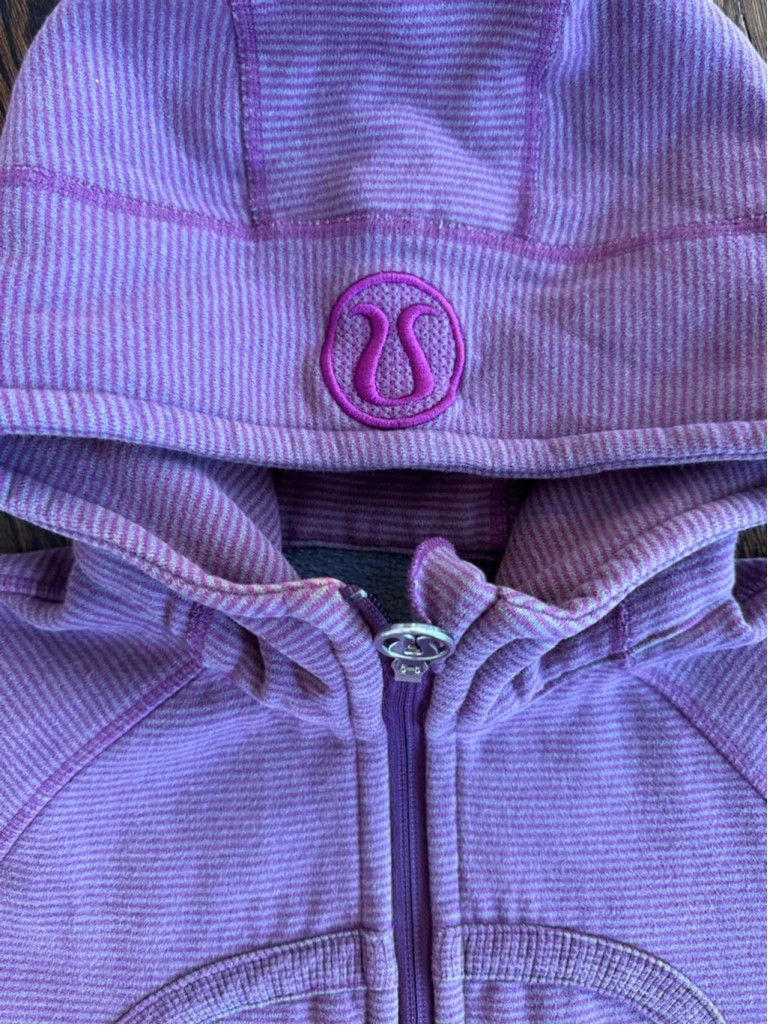 Lululemon Lululemon Define Hoodie in Rare Purple Stripe | Size 6 Size M / US 6-8 / IT 42-44 - 6 Thumbnail