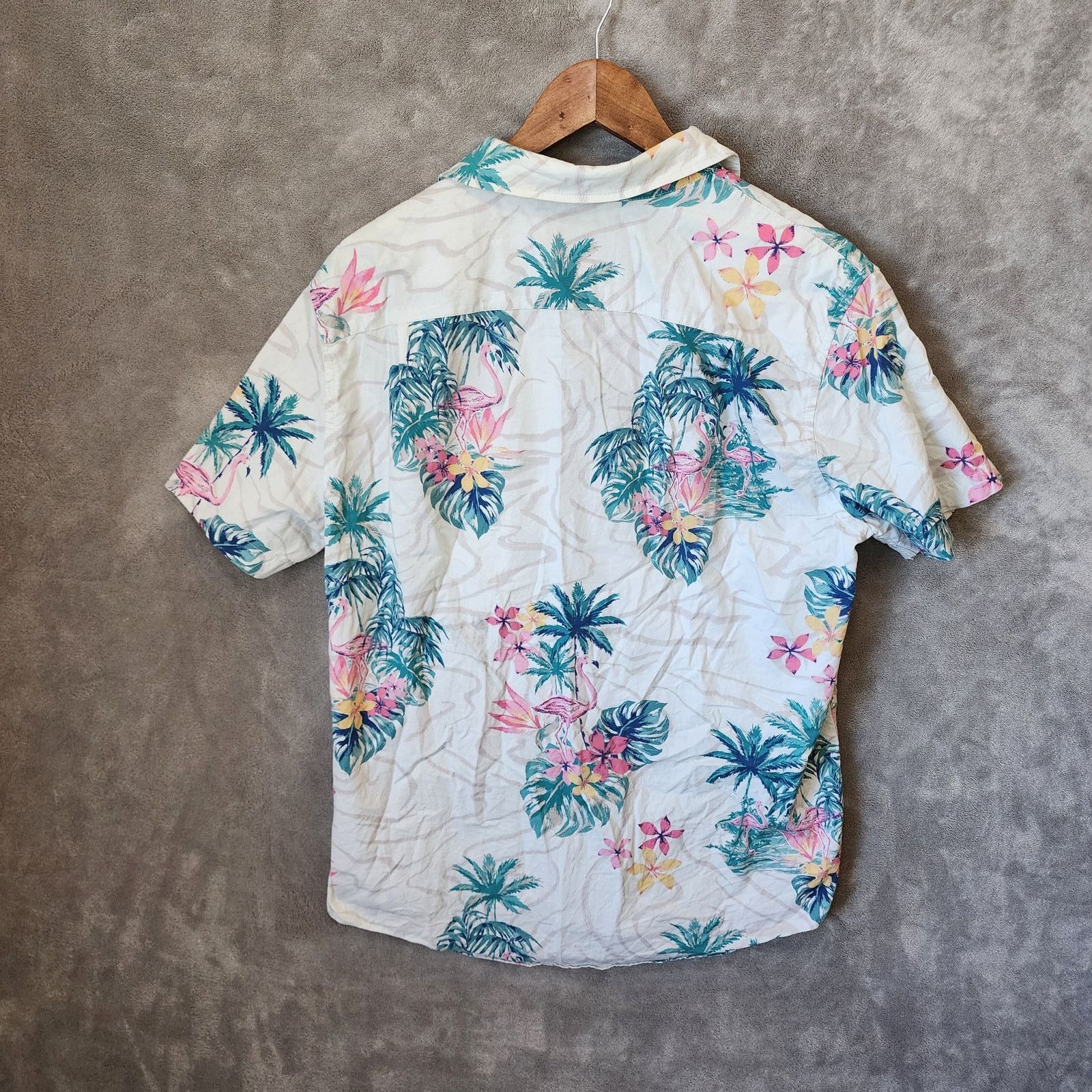 American Eagle Outfitters Men's American Eagle Hawaiian Shirt Medium Tropical Print Size US M / EU 48-50 / 2 - 2 Thumbnail
