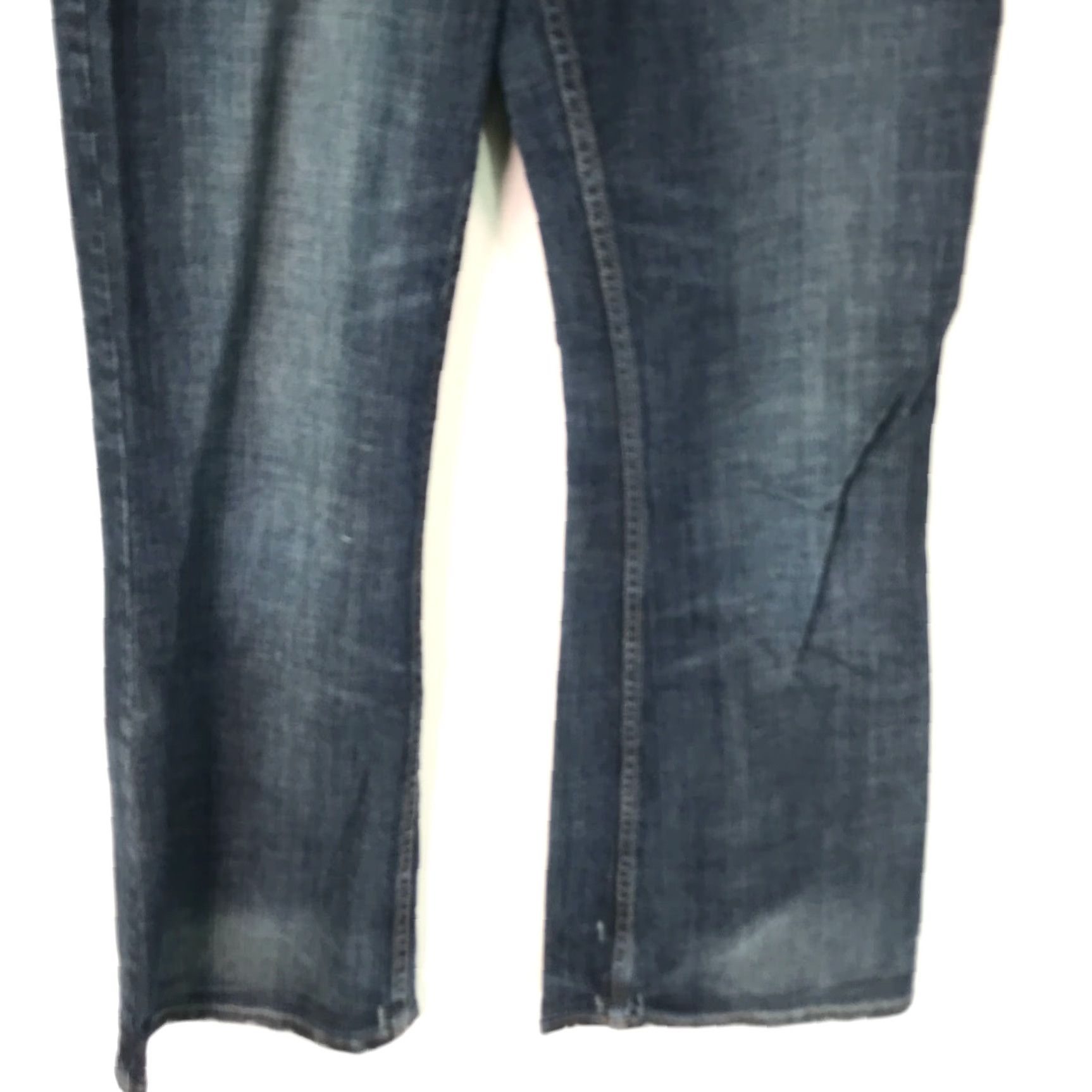 Vintage London Jeans Flared Denim Blue Size 4 Womens Regular Low Rise 32in Inseam 5-Pocket Stretch Comfort Summer Fall Winter Seasons Size 27" / US 4 / IT 40 - 6 Thumbnail