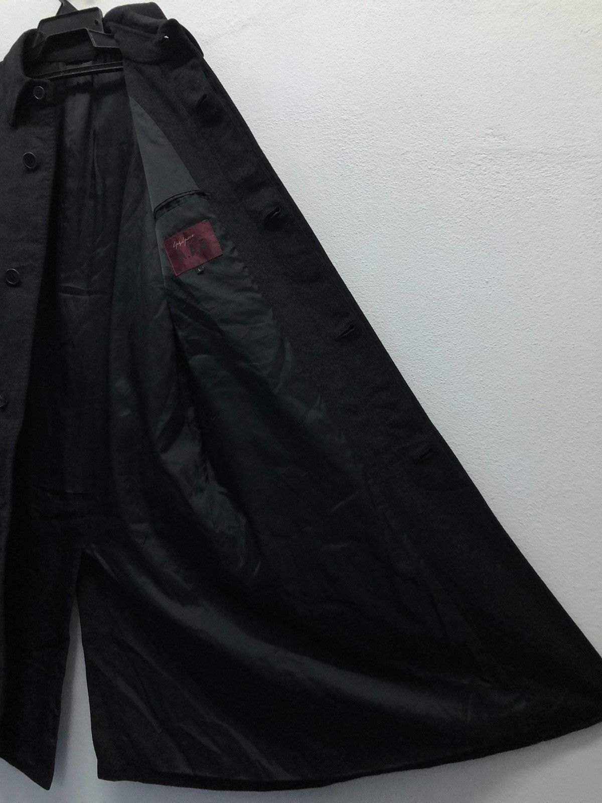 Yohji Yamamoto Yohji Yamamoto × D'Urban A.A.R Black Wool Overcoat (Size L) Size L / US 10 / IT 46 - 13 Thumbnail