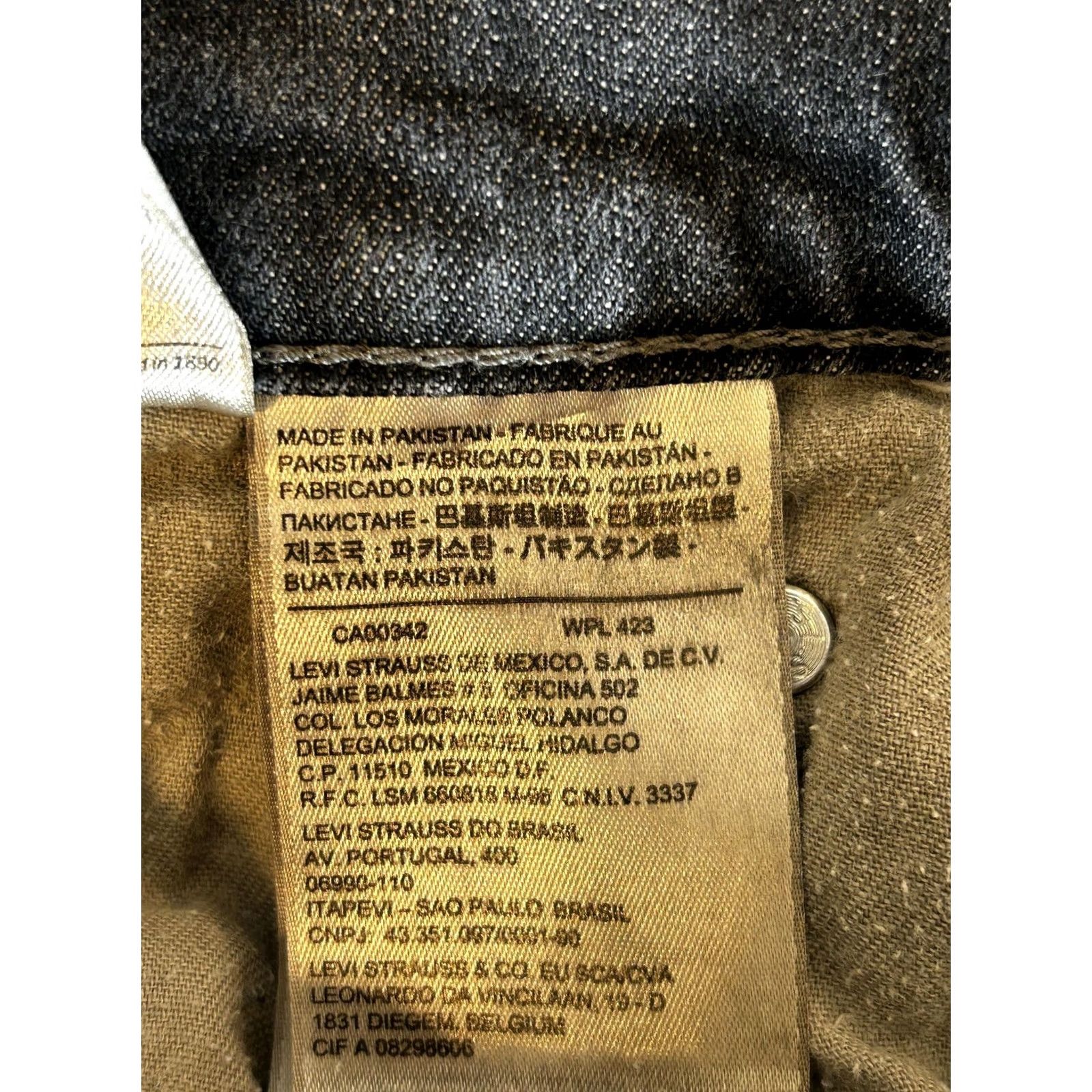 Levi's Levi's 513 Jeans Slim Straight Black Stretch Denim Mens 30x32 Waist 30 Inseam 32 Regular Size US 30 / EU 46 - 6 Thumbnail