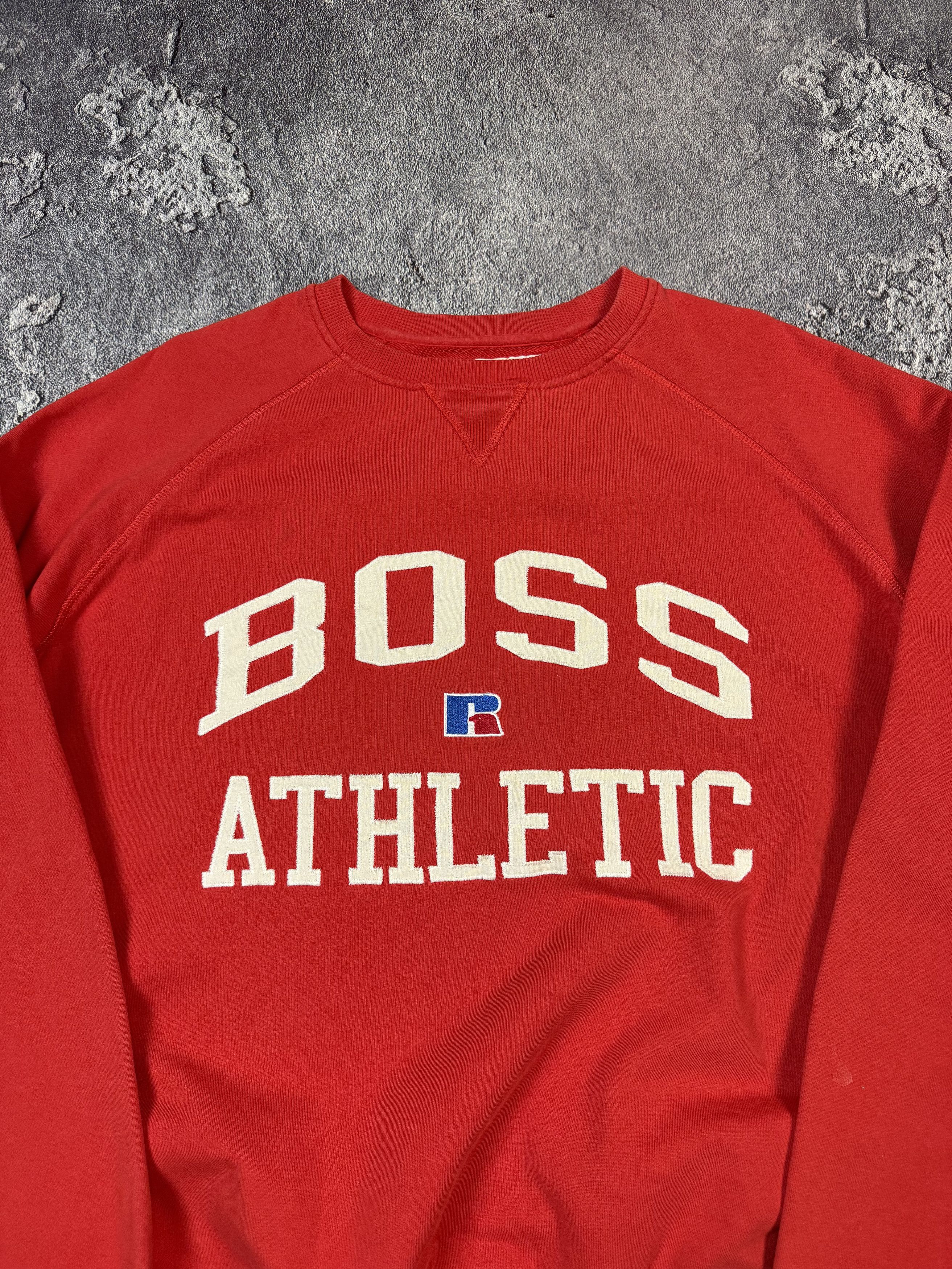 Hugo Boss Y2K Russell Athletic x Hugo Boss Red Sweatshirt Size US M / EU 48-50 / 2 - 3 Thumbnail