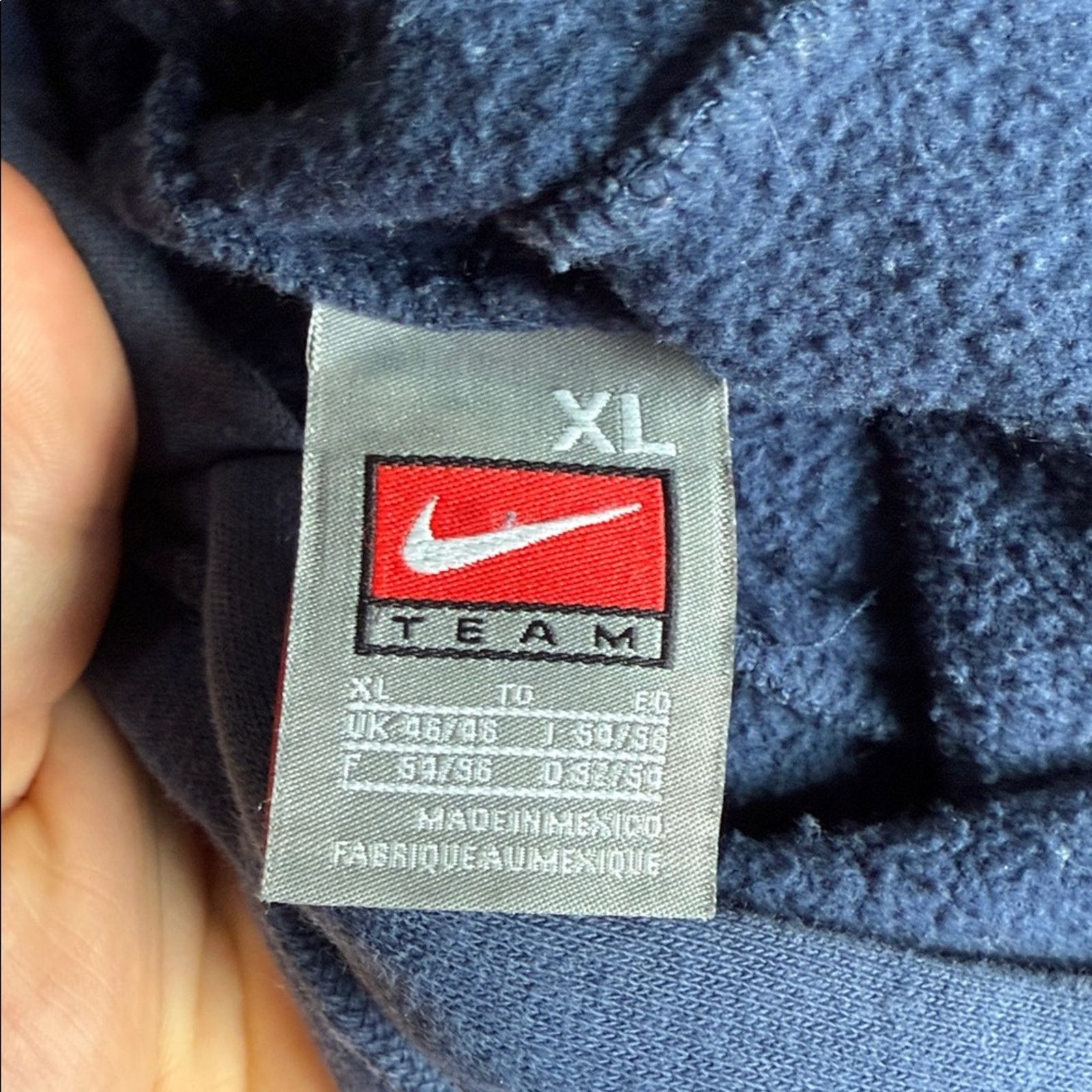 Nike Y2K Nike USA Soccer Center Swoosh Pocket Hoodie Sweatshirt Size US XL / EU 56 / 4 - 6 Thumbnail