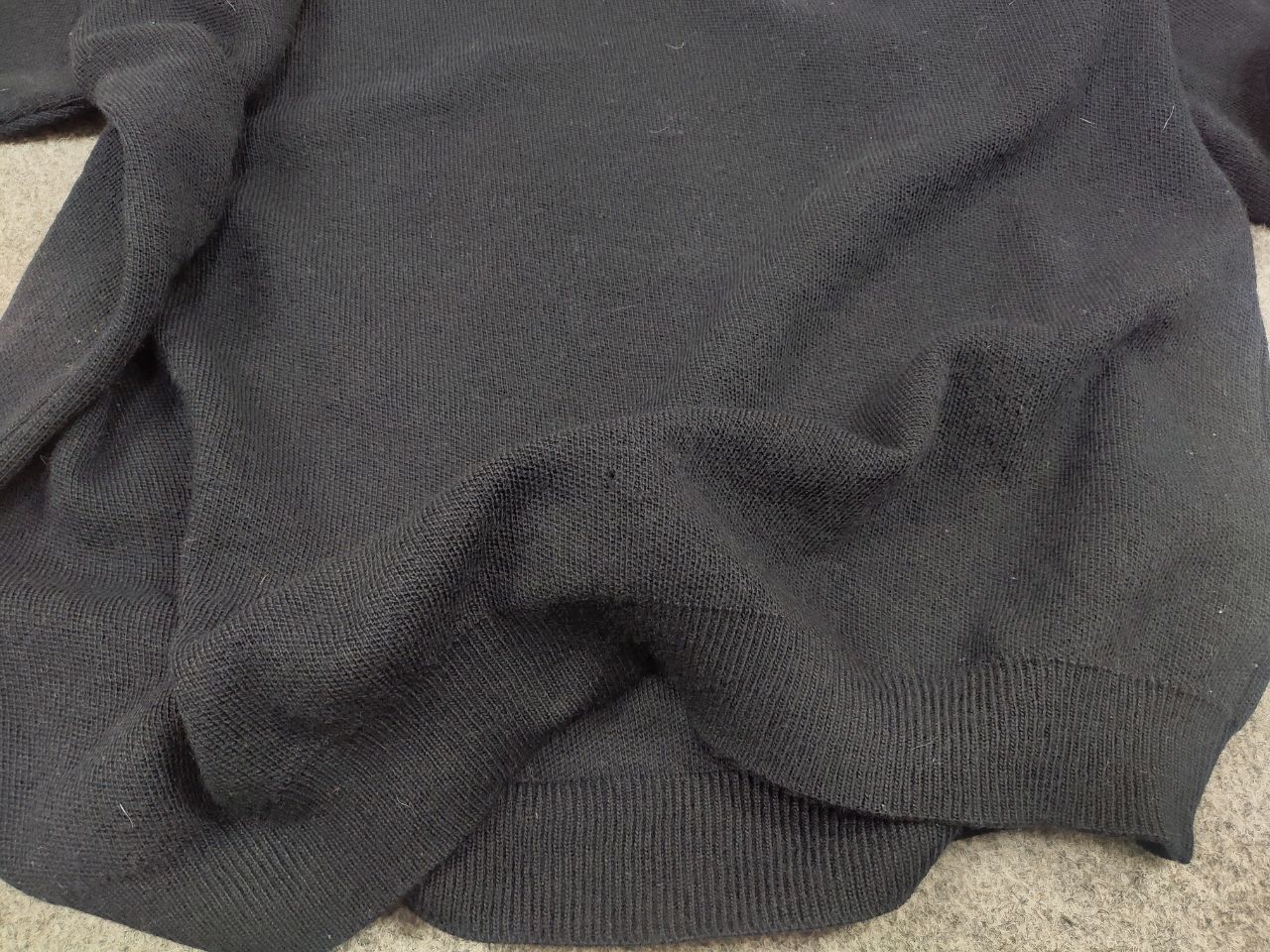 Lacoste Vintage 90's Lacoste Navy Blue Wool Crew Chek Sweater Size US XL / EU 56 / 4 - 15 Thumbnail