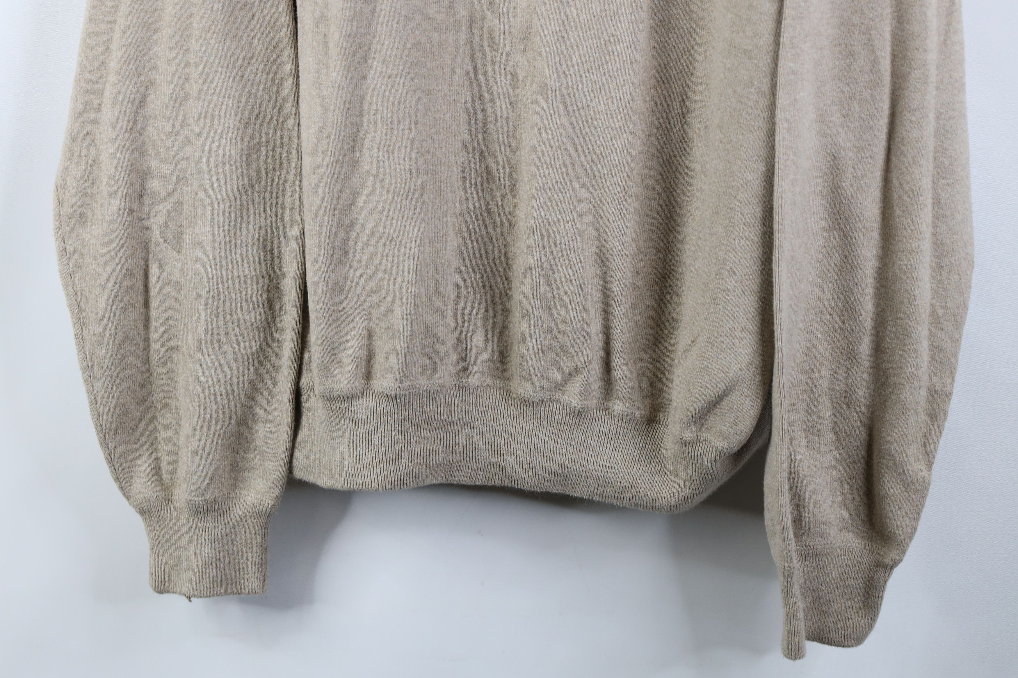 Ralph Lauren Vintage 90s Ralph Lauren Cotton Ribbed Knit Sweater Beige Size US XXL / EU 58 / 5 - 3 Thumbnail