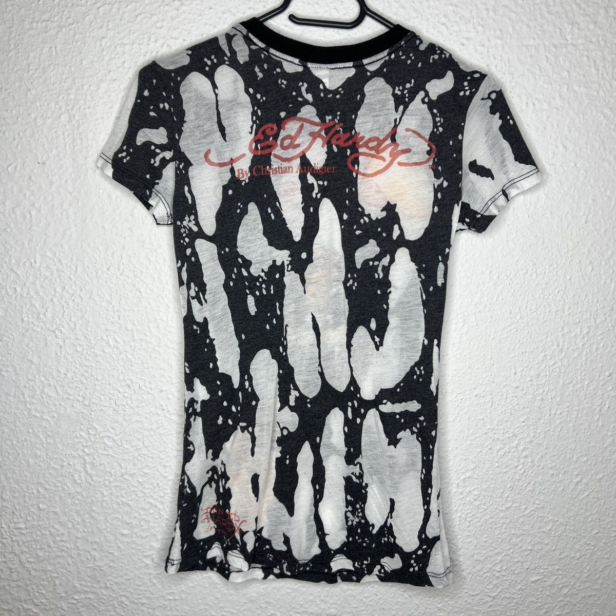 Christian Audigier × Ed Hardy Ed Hardy Christian Audigier Tee Tshirt Swarovski Tiger Y2K Size S / US 4 / IT 40 - 6 Thumbnail