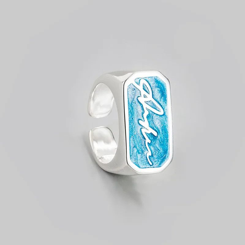 Designer × Jewelry Blue Autograph Ring Size ONE SIZE - 4 Thumbnail