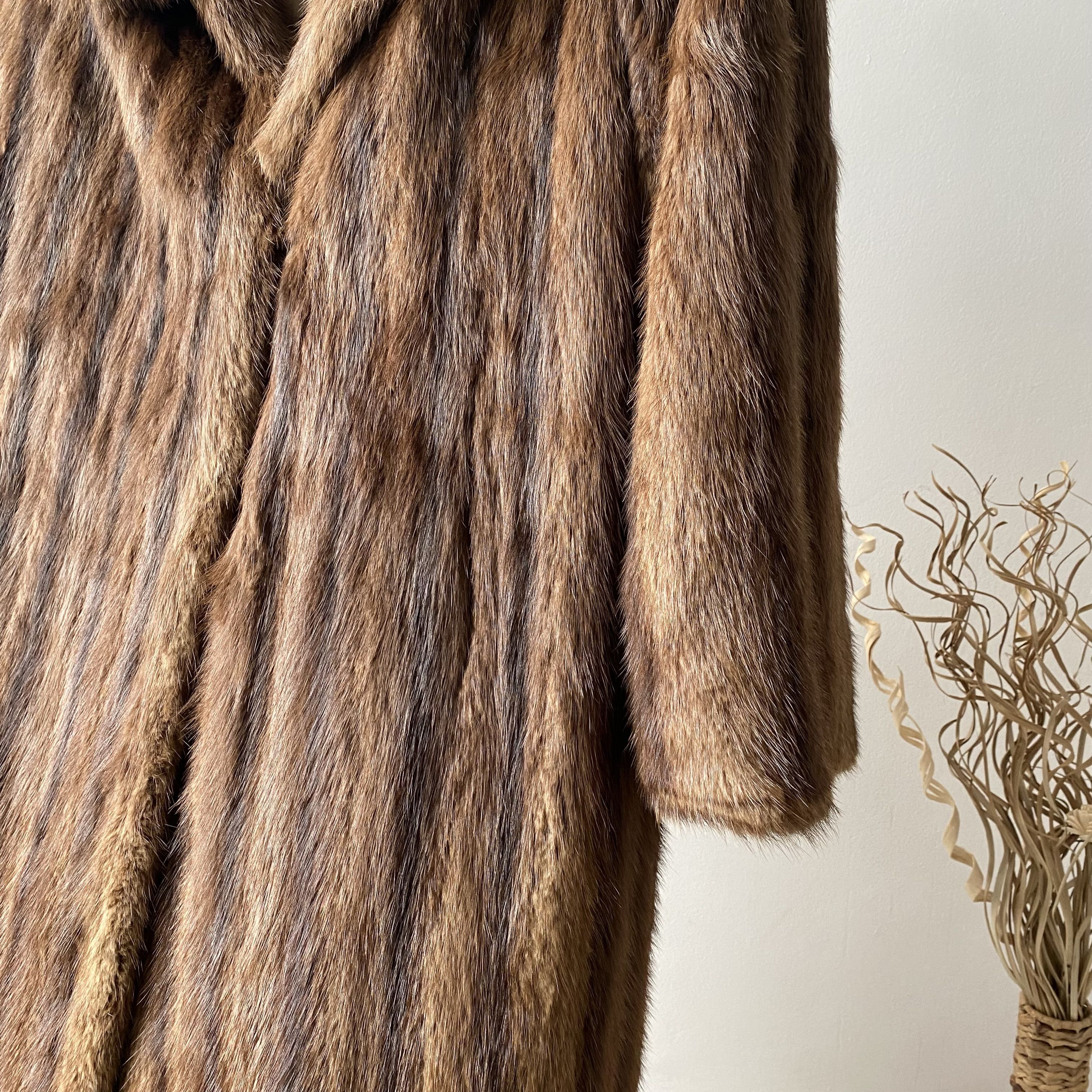 Vintage Vintage 80’s Oldmaney Real Fur Mink Coat Lxury Leather Size M / US 6-8 / IT 42-44 - 4 Thumbnail