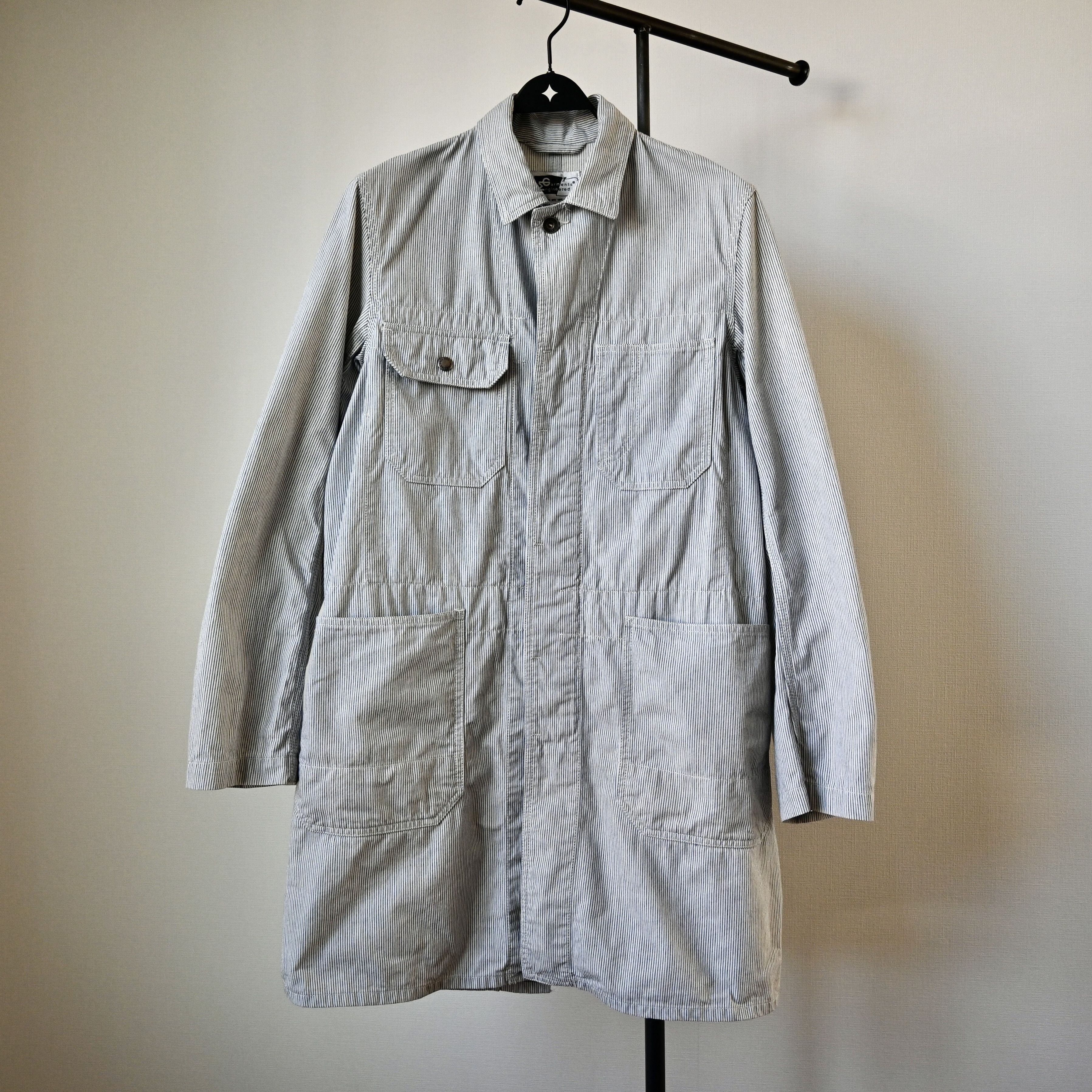 Engineered Garments VTG 2000s Engineered Garments hickory twill "Shop Coat" Size US S / EU 44-46 / 1 - 1 Thumbnail
