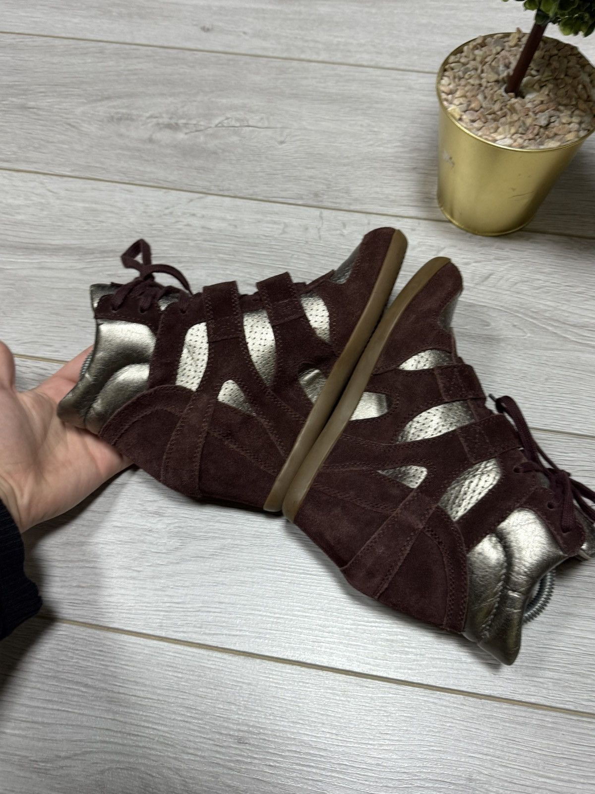 ASH ASH suede Isabel Marant style high sneakers boots vintage Size US 7 / IT 37 - 8 Thumbnail