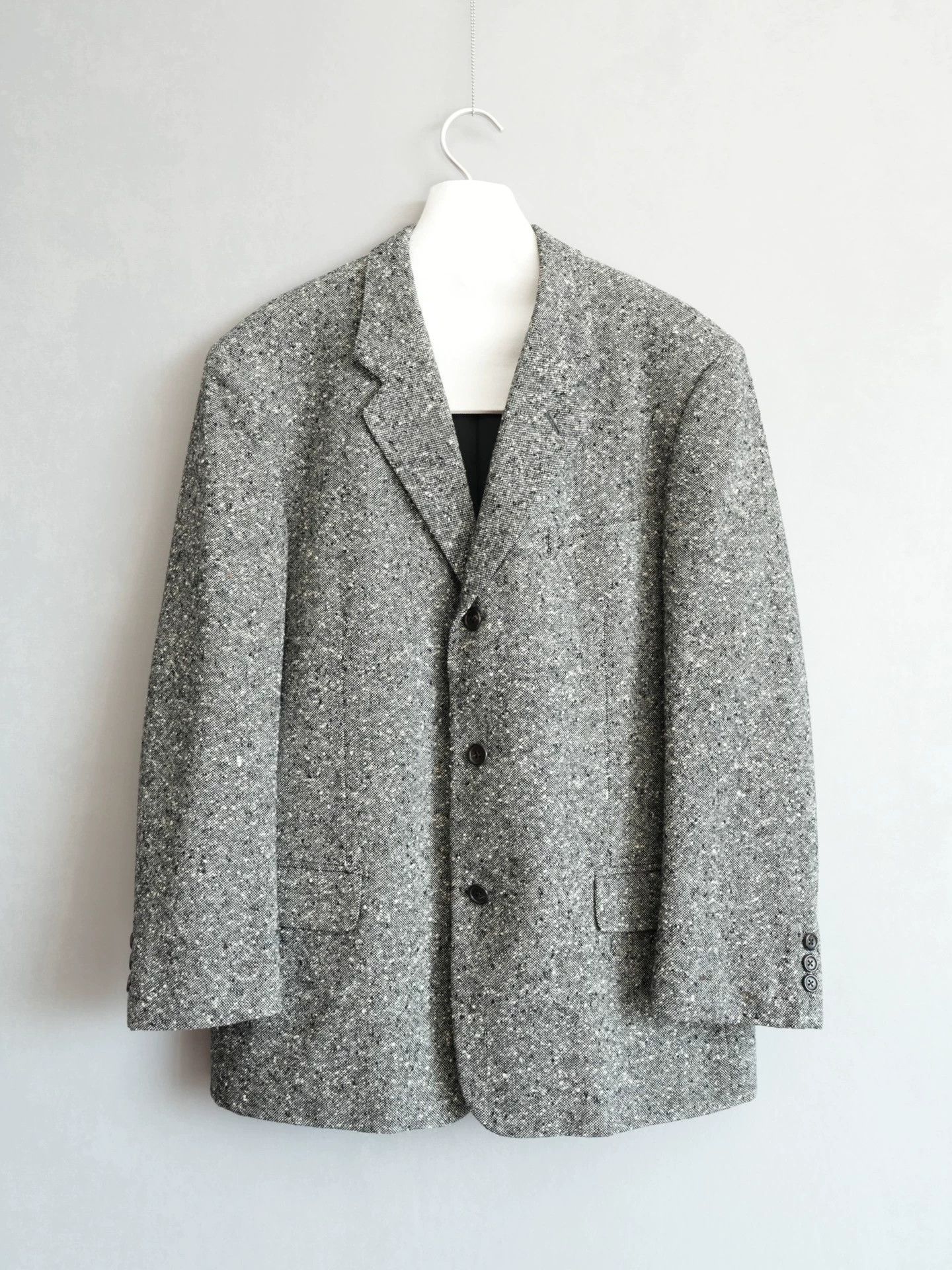 Yohji Yamamoto Yohji Yamamoto 10SS BW Textured Jacket Size 4 Size US XL / EU 56 / 4 - 1 Thumbnail