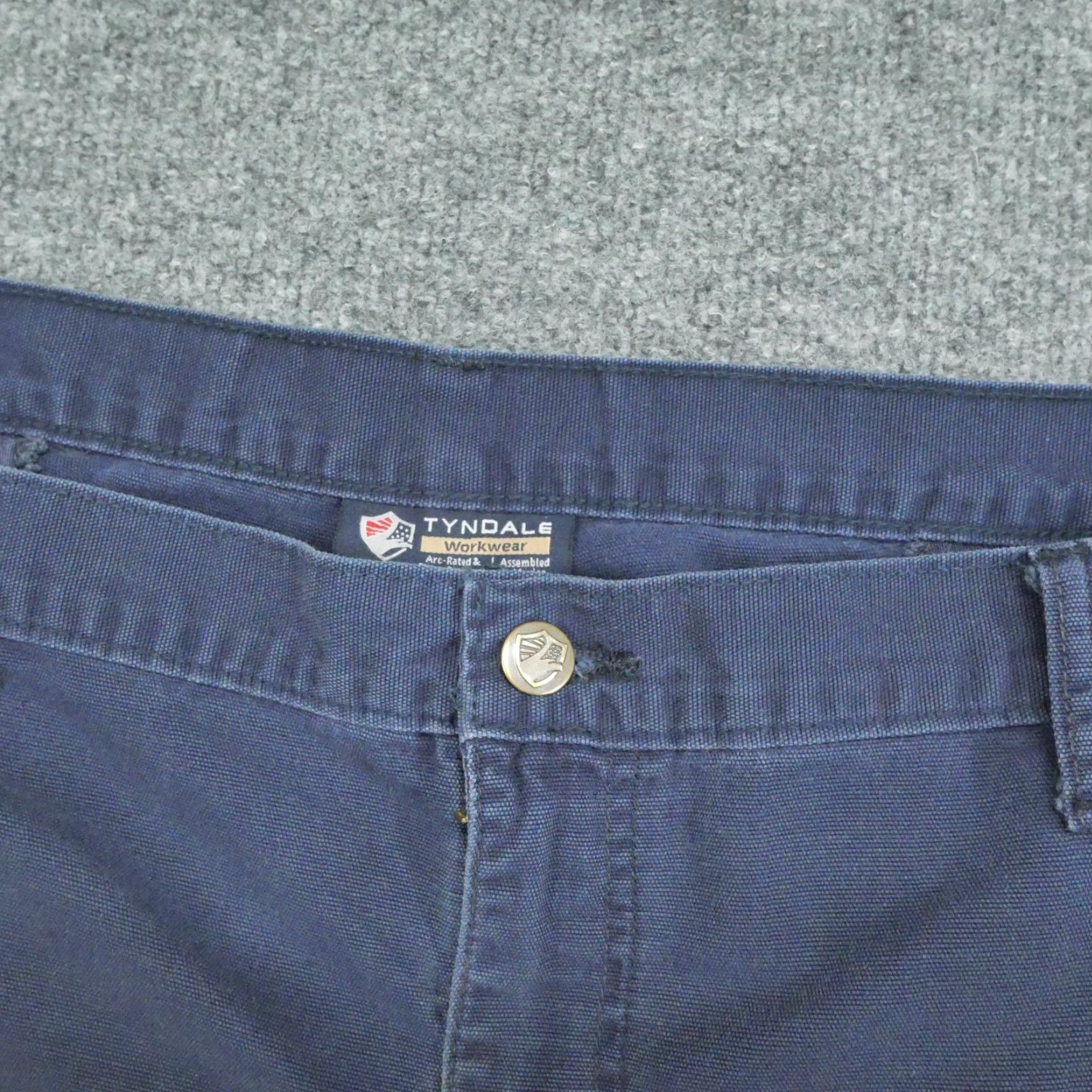 Vintage Tyndale Pants Mens 42x34 Blue Cargo Cat 2 Flame Resistant Reflective Size US 42 / EU 58 - 5 Thumbnail