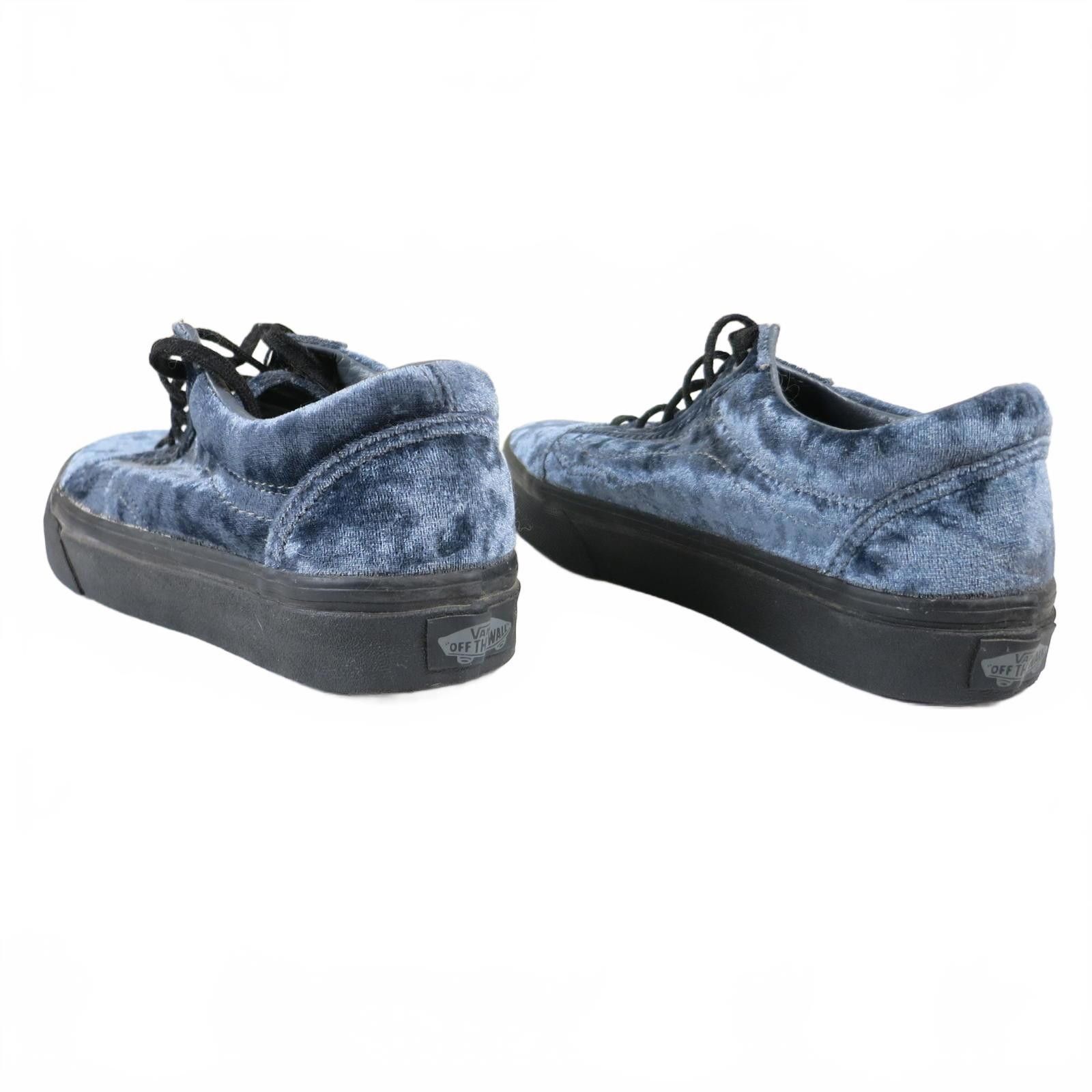 Vans Women's 5 Vans Old Skool Grey-Black Velvet Sneakers Size US 5 / IT 35 - 4 Thumbnail