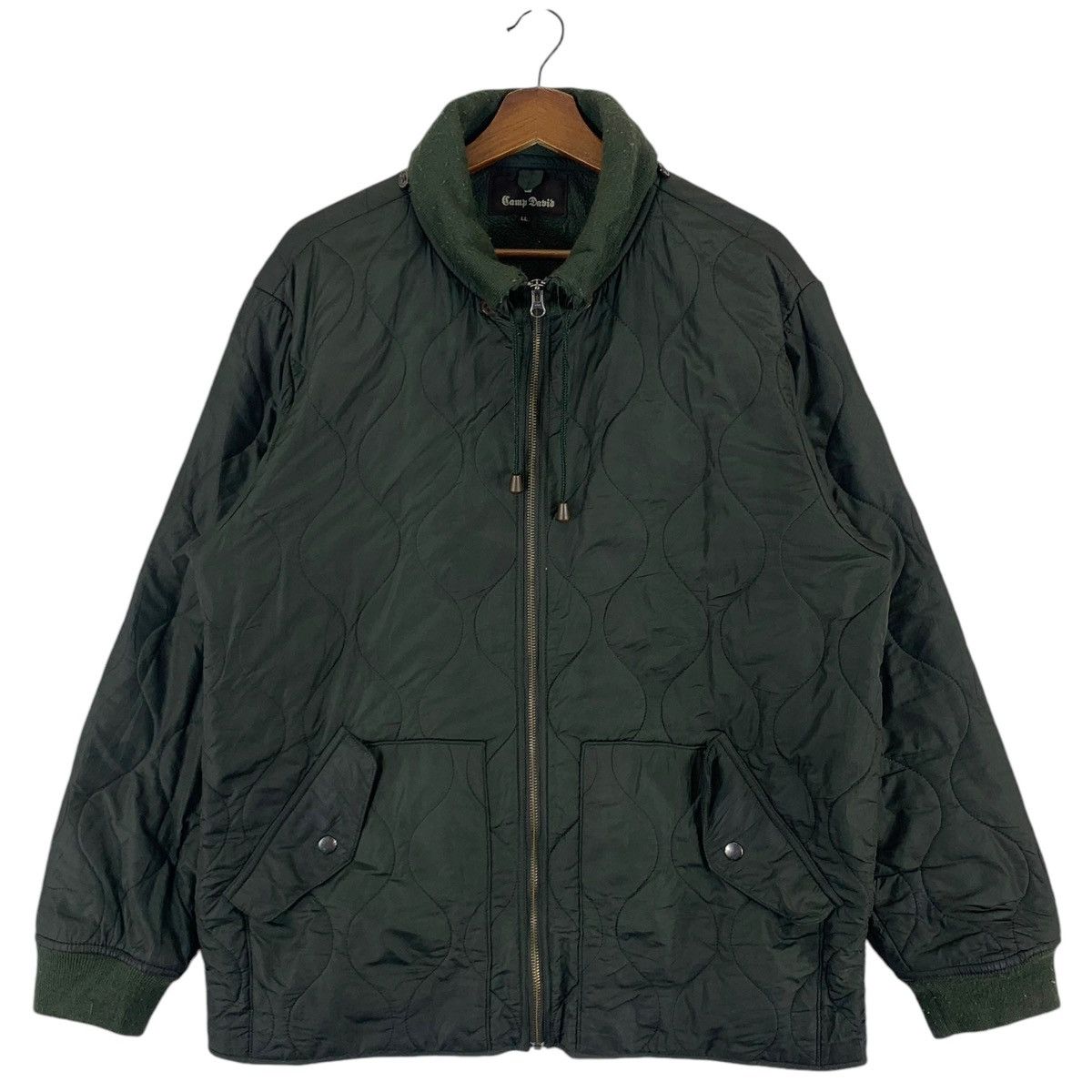 Japanese Brand × Vintage VINTAGE CAMP DABID QUILTED LIGHT ZIPPER JACKET Size US L / EU 52-54 / 3 - 1 Thumbnail