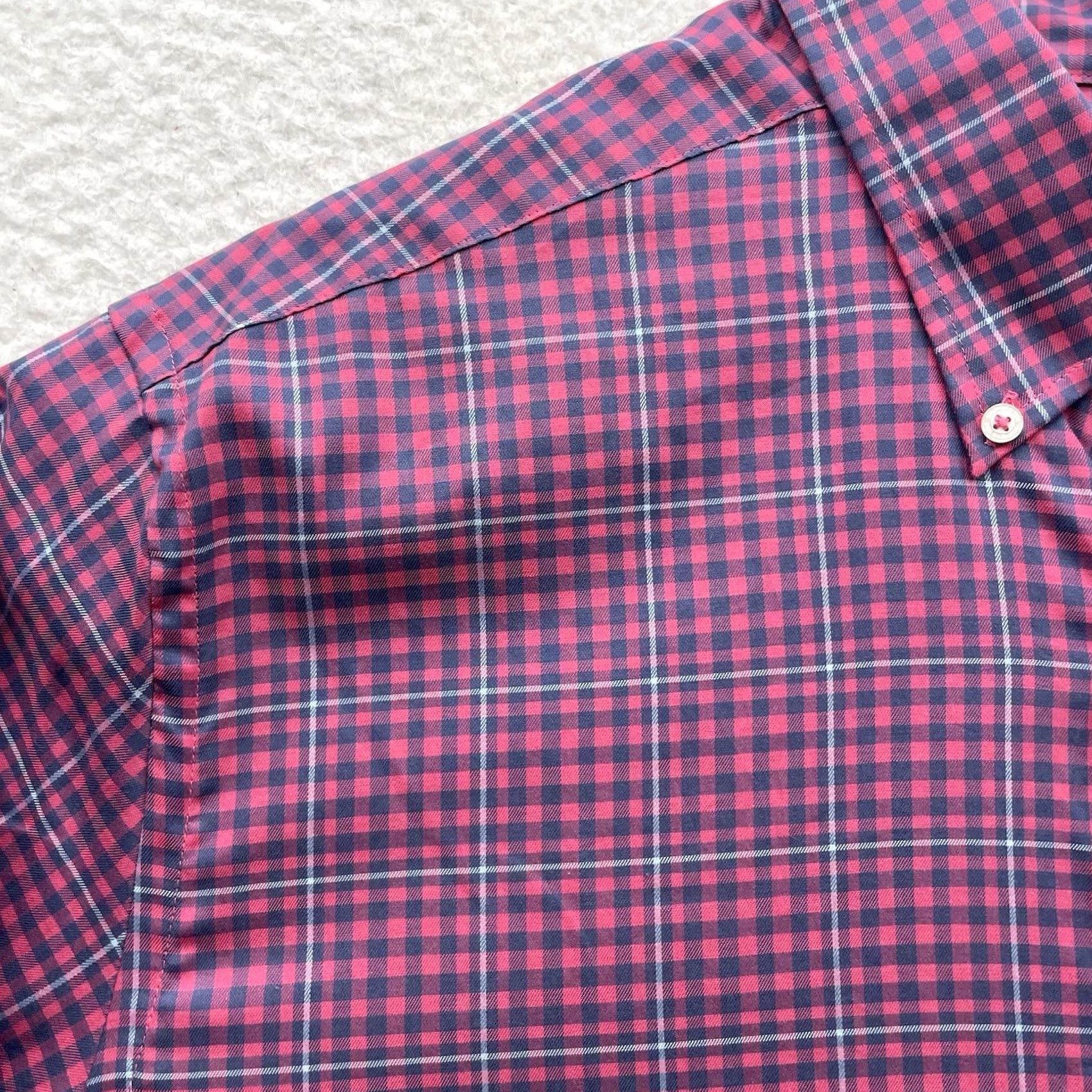 Southern Tide Southern Tide Shirt Mens XL Classic Fit Red Blue Gingham Check Plaid Preppy Fish Size US XL / EU 56 / 4 - 4 Thumbnail