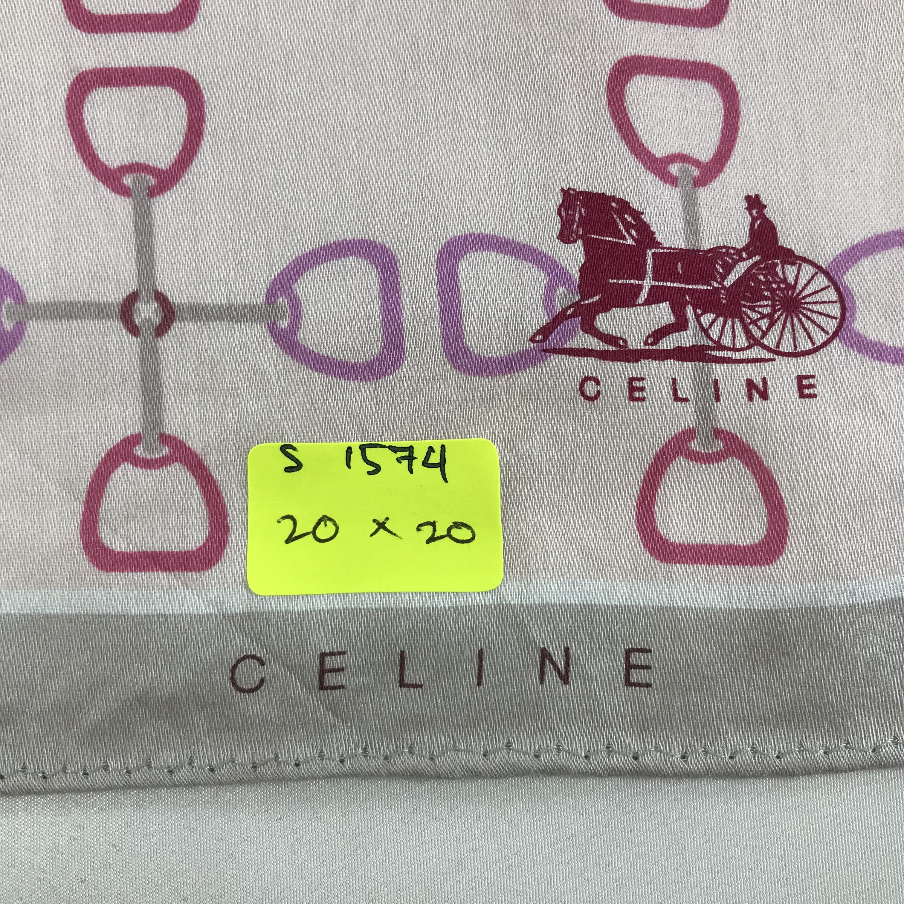 Celine × Vintage Celine Bandana / Handkerchief / Neckerchief - S1574 Size ONE SIZE - 5 Thumbnail