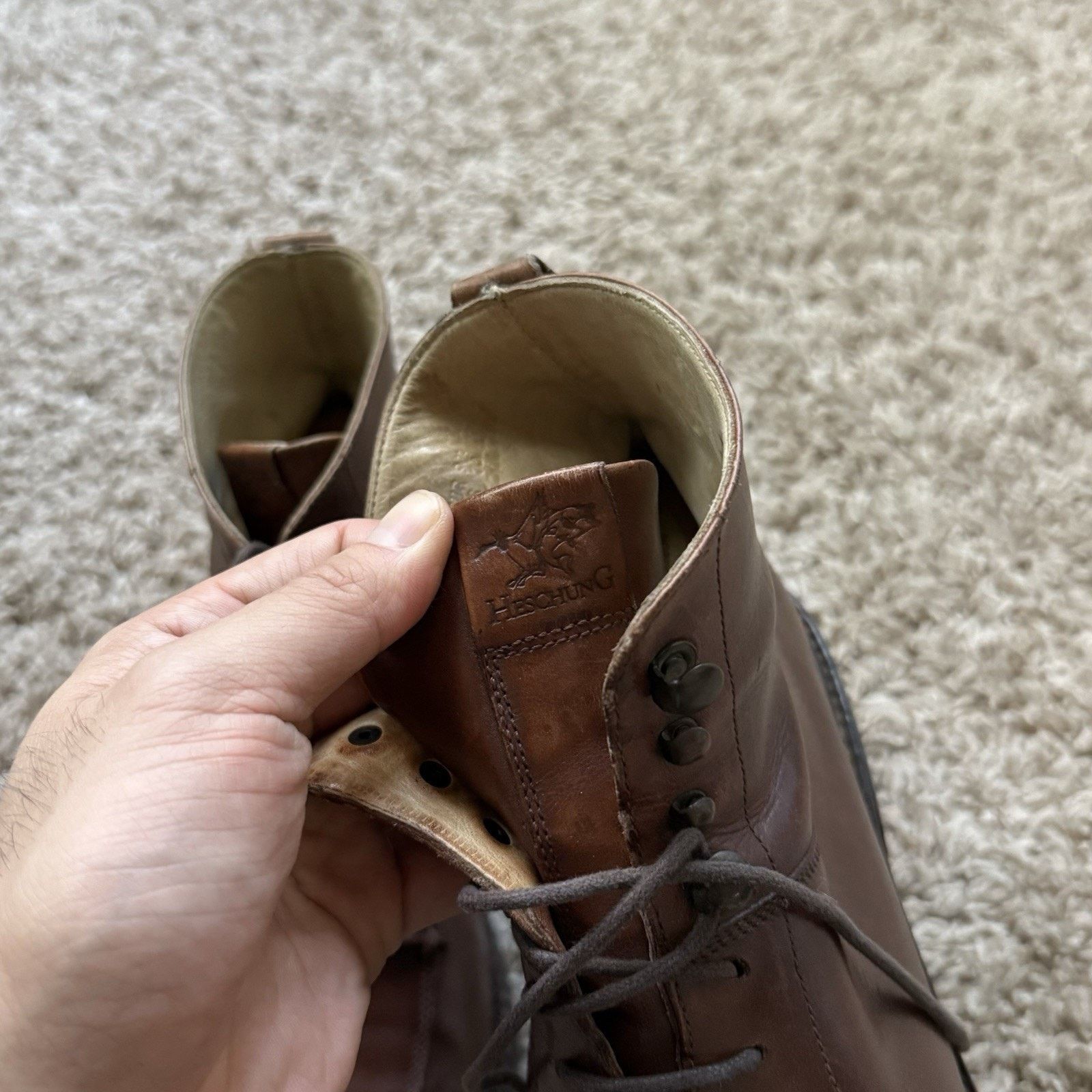 Heschung Heschung Ginkgo Brown Leather Boots US Size 10, EUR Size 9.5 Size US 10 / EU 43 - 7 Thumbnail