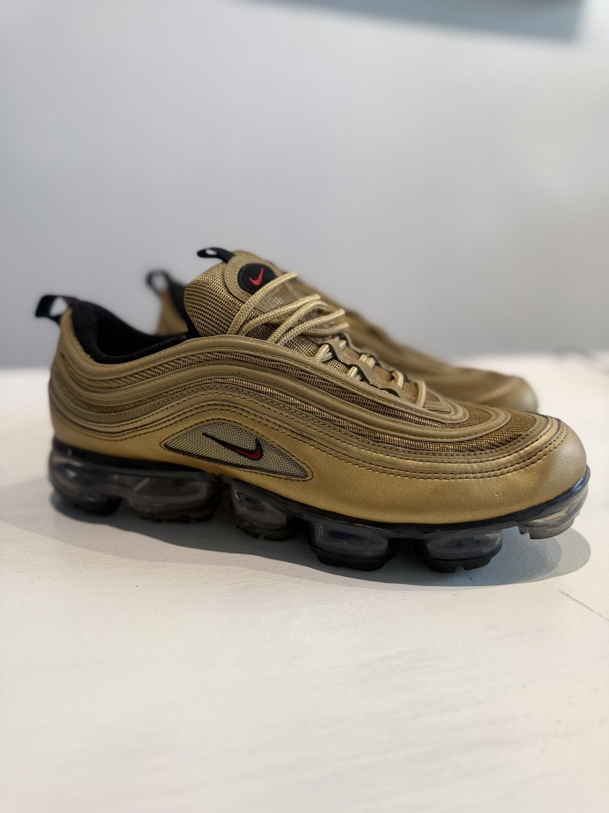 Nike Nike - 2018 Air Vapormax 97 Metallic Gold Size US 11 / EU 44 - 1 Thumbnail