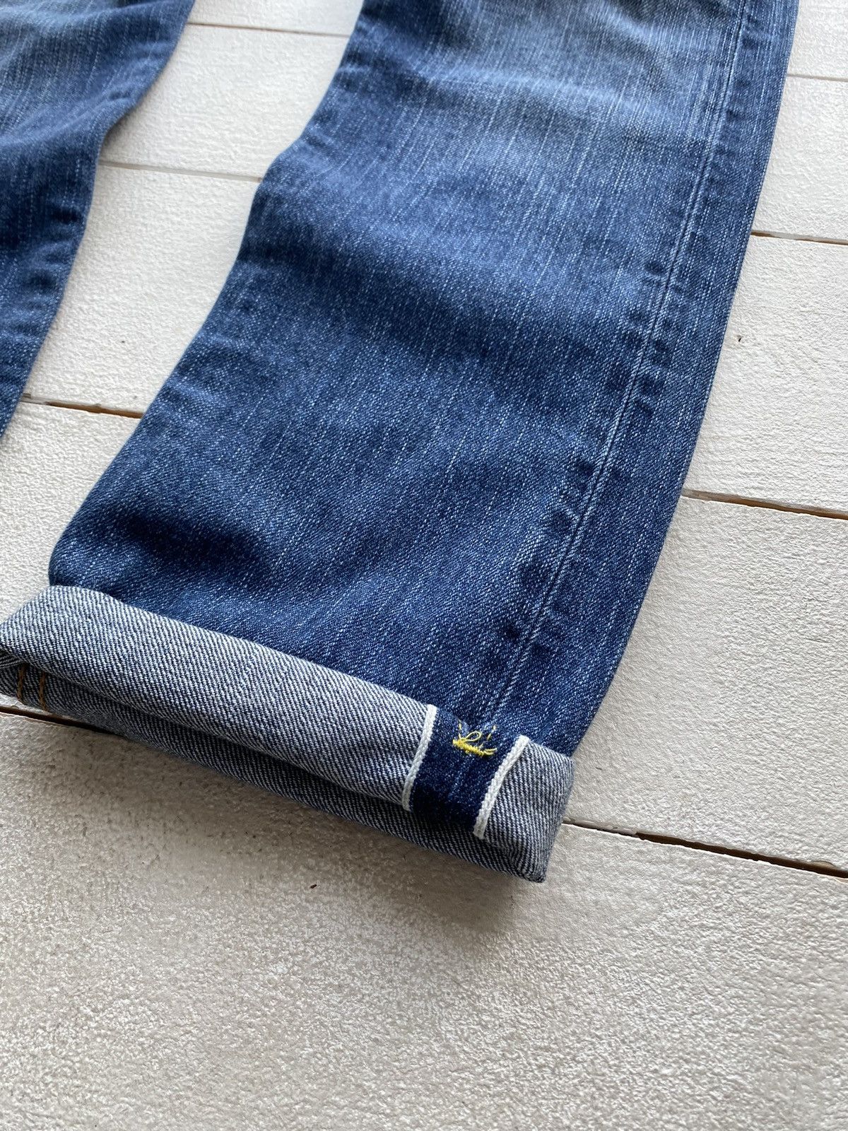Japanese Brand × Levi's × Vintage VNTG Levis Blue Fingered Genius Star Selvedge Jeans 32 Size 32" / US 10 / IT 46 - 4 Thumbnail