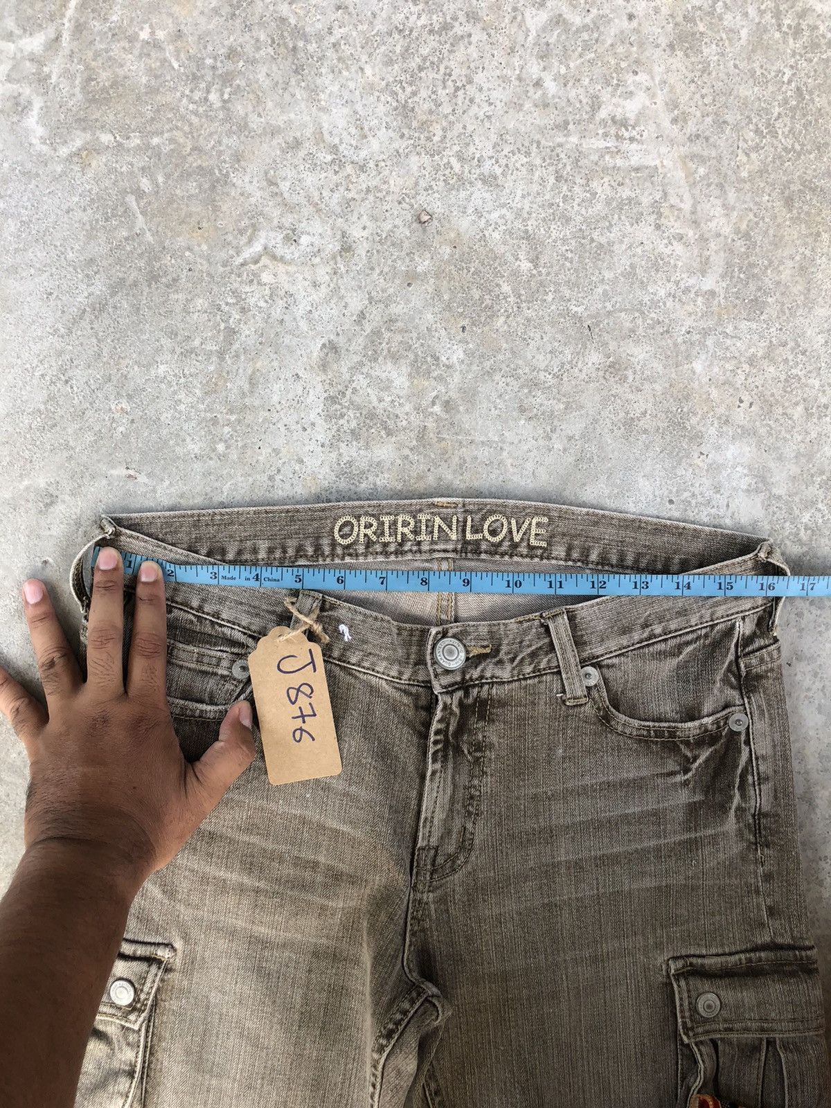 Japanese Brand Japanese Oririn Flared Jeans Distressed Jeans Cargo Jeans Size US 32 / EU 48 - 16 Thumbnail