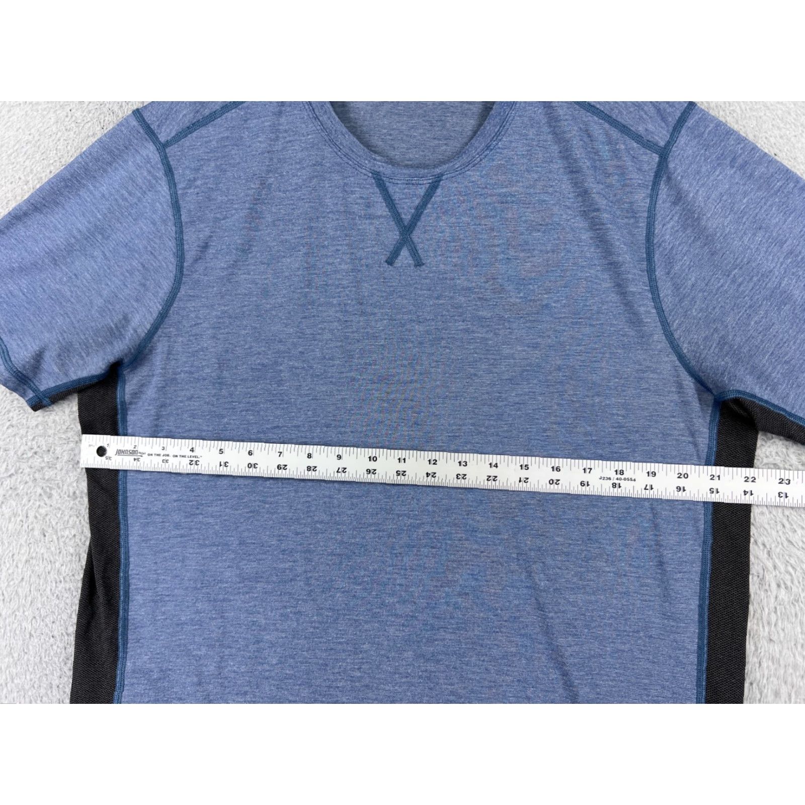 Lululemon Lululemon Shirt Adult XL Blue Gray T.H.E Crew Training Silverscent Men’s T-Shirt Size US XL / EU 56 / 4 - 6 Thumbnail