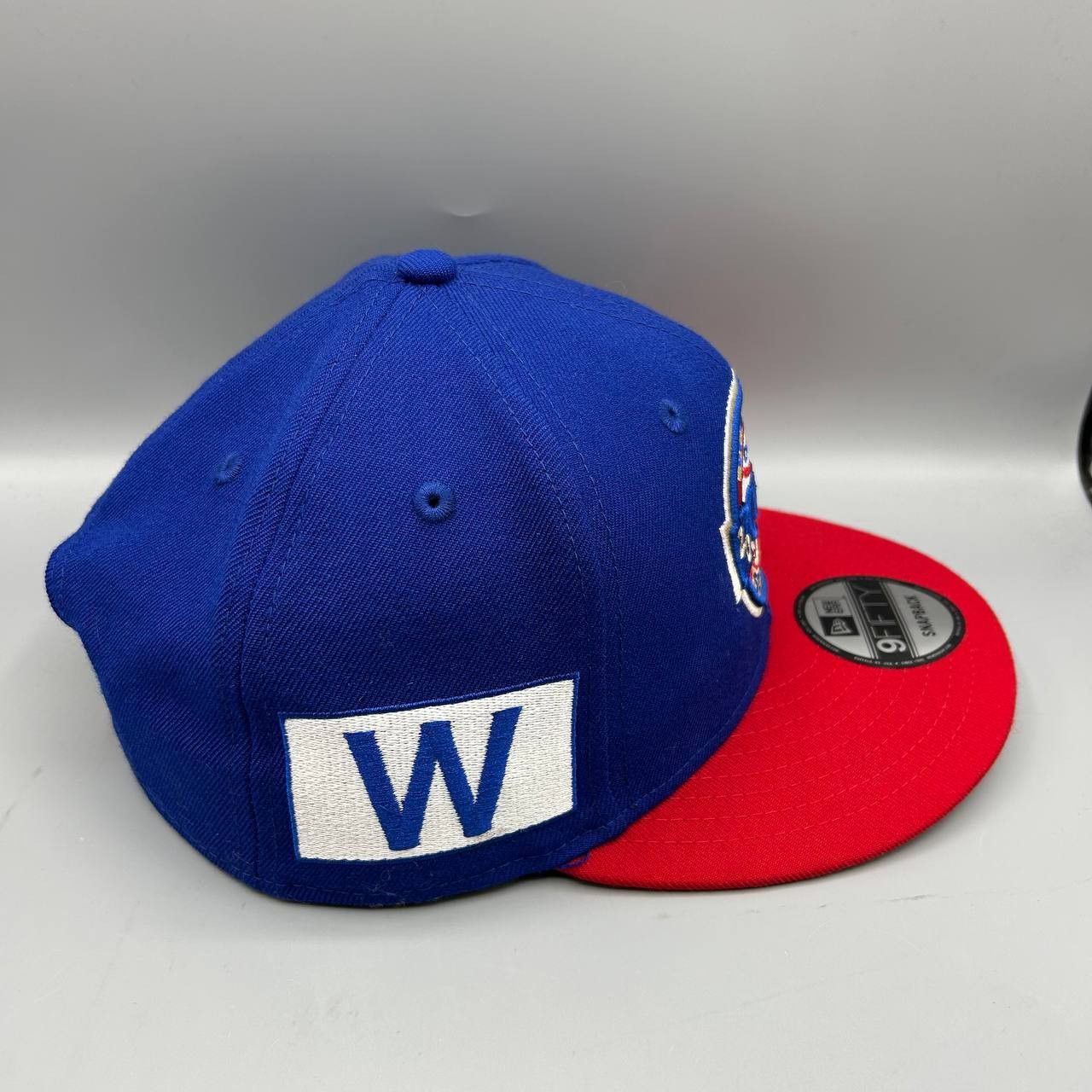 New Era Chicago Cubs Hat Men Blue World Series Snap Back Cap Wool Size ONE SIZE - 5 Thumbnail