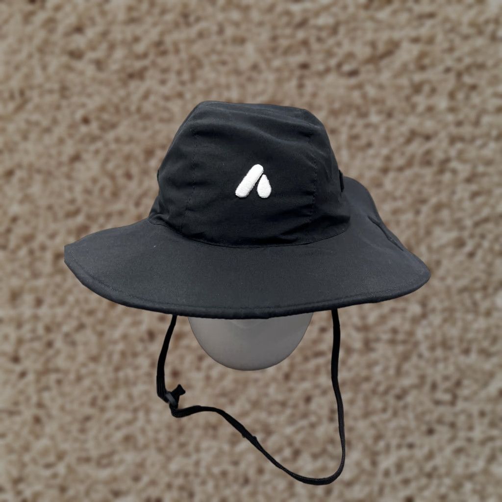 Vintage Activecool Sun Hat Adult One Size Black Knit 100% Polyester Outdoors Size ONE SIZE - 1 Thumbnail