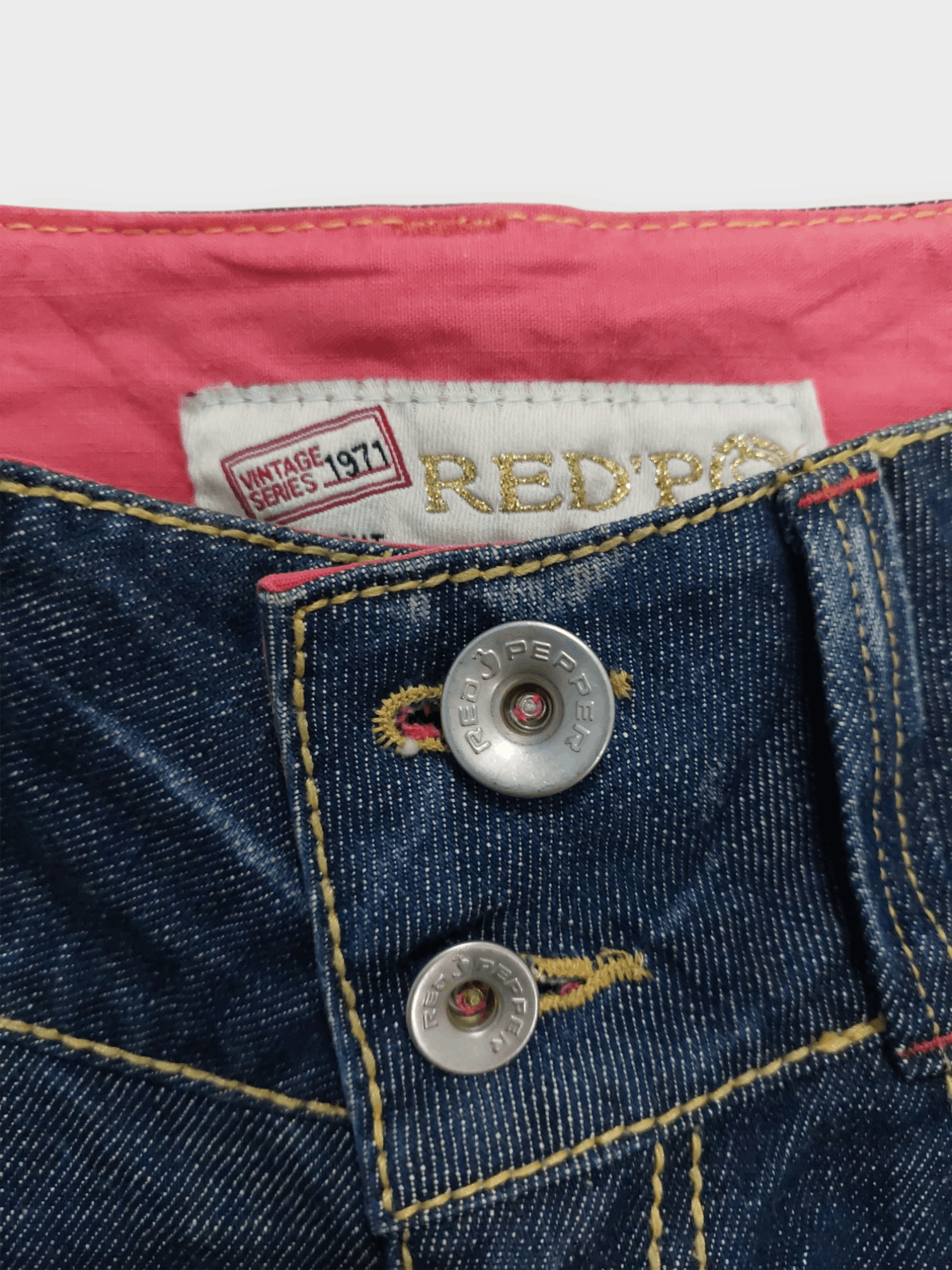 If Six Was Nine × Japanese Brand 🔥Red Pepper Jeans Flare Embroidery Florish Size 26" / US 2 / IT 38 - 5 Thumbnail