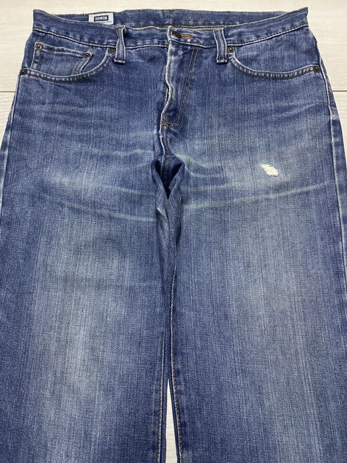 Edwin Vintage Japanese Brand Edwin 403 Distressed Jeans Size US 34 / EU 50 - 3 Thumbnail
