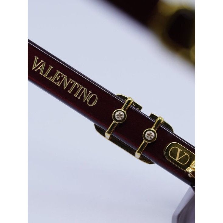 Valentino Valentino V-GOLDCUT-II VLS-114B Sunglasses Bordeaux Cat Eye Size ONE SIZE - 4 Thumbnail