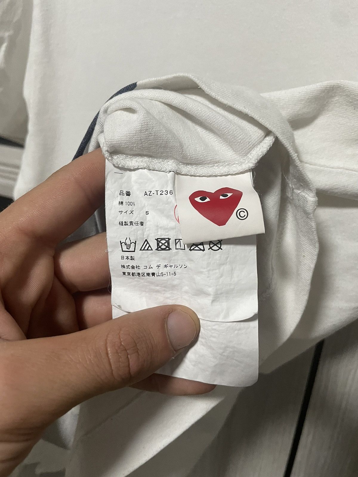 Comme des Garcons Comme Des Garçons Play Tee Logo Heart T Shirt Size US S / EU 44-46 / 1 - 13 Thumbnail