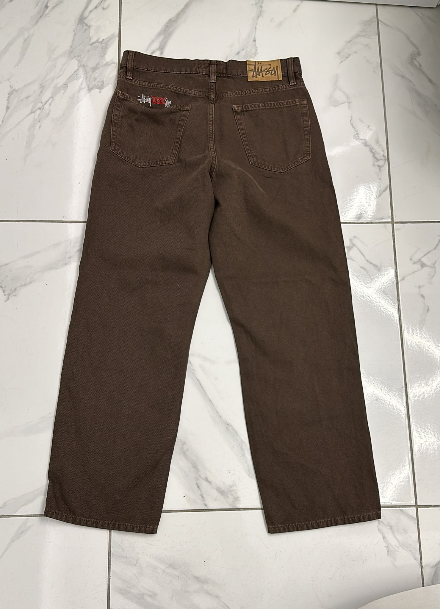 Stussy Big O’l JEAN Denim Vintage Brown Stussy Big Ol' Denim Vintage Jean Brown Men's - SS25 - GB