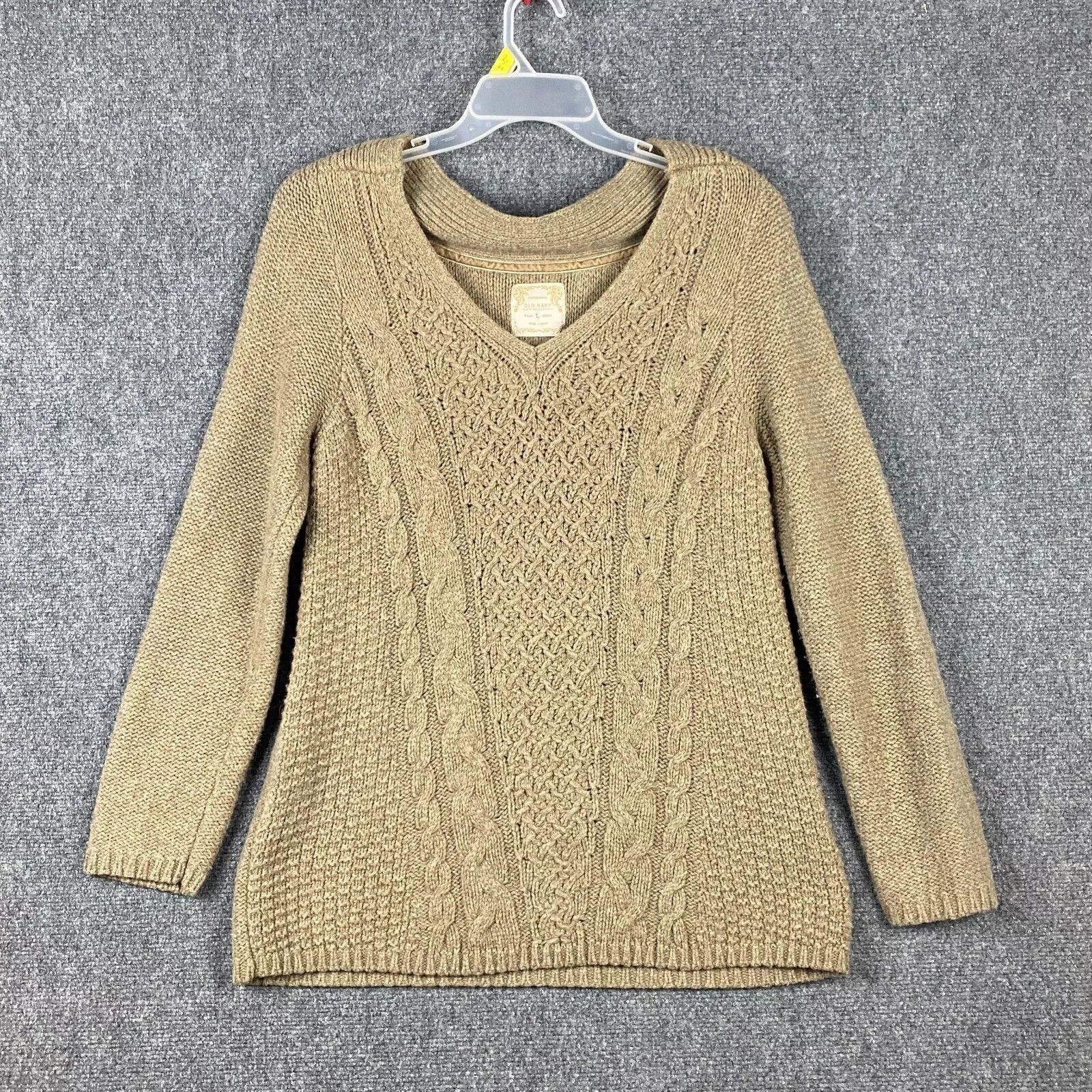 Old Navy Old navy Sweater Women's Pullover Knitted Tan Lambs L Size L / US 10 / IT 46 - 1 Thumbnail