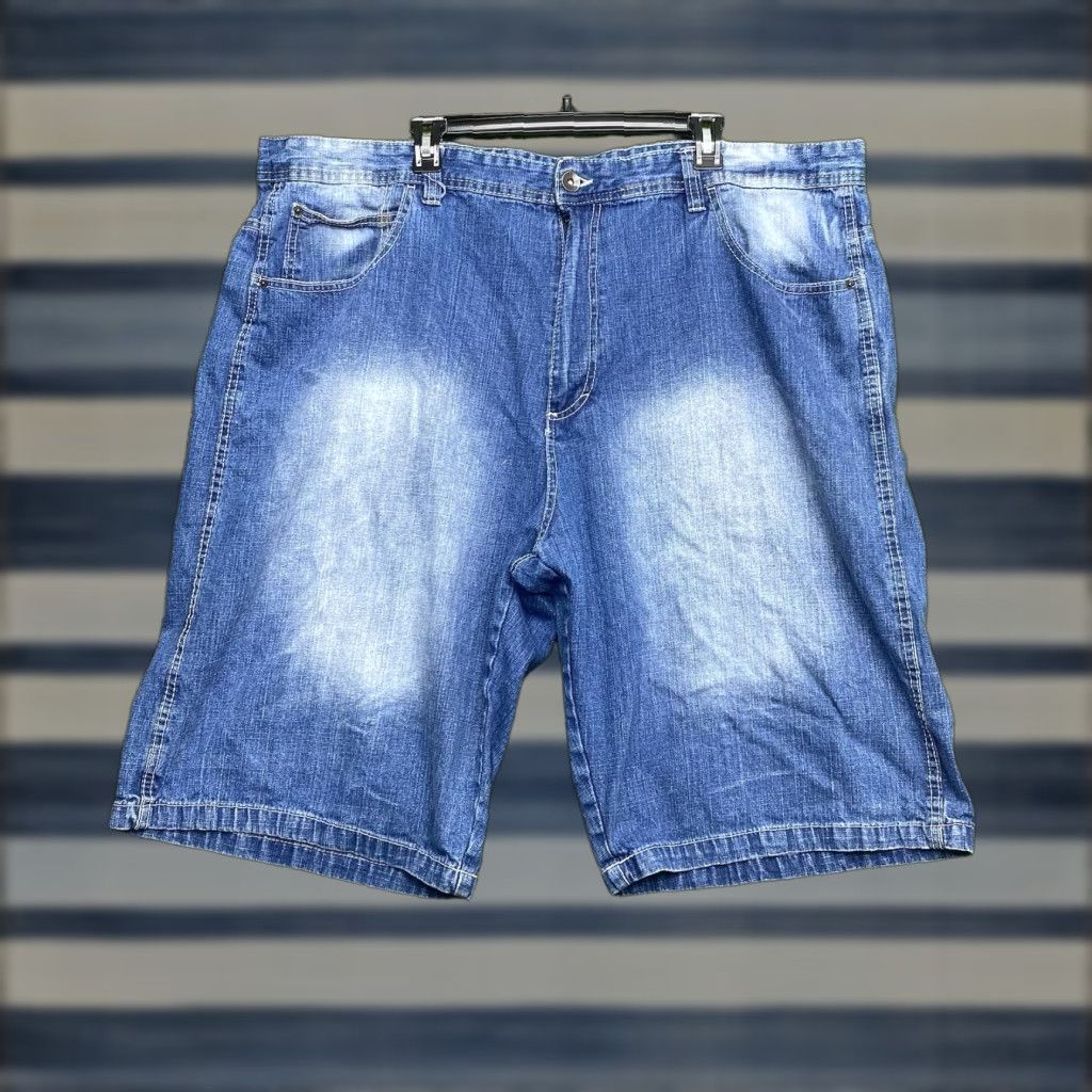 VINTAGE Southpole Baggy Jeans Shorts Mens 48 48x12 Y2K 90s Skater Goth Denim Blue Pant Shorts Jeans