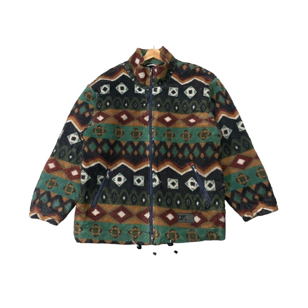 Native Vintage Capt. Cook Multicolour Navajo Fleece Jacket Size US XL / EU 56 / 4 - 1 Thumbnail