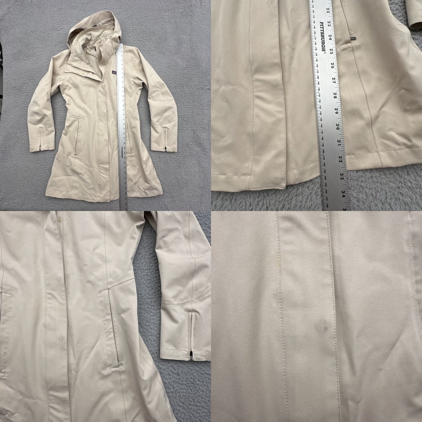 Patagonia VINTAGE Patagonia Women’s Parka Jacket Beige S Hooded Knee Length Outdoor Adventure Gear Size S / US 4 / IT 40 - 9 Thumbnail