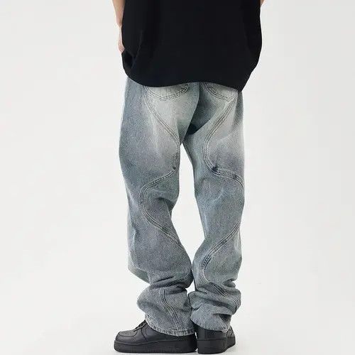 VIBE Street 90’s hiphop washed skateboard hip-hop jeans Size US 34 / EU 50 - 5 Thumbnail