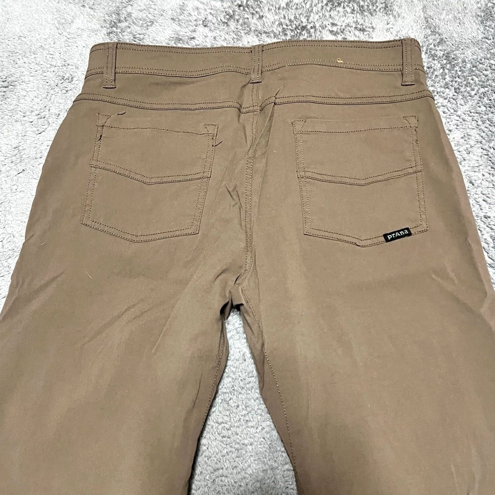 Prana Prana Brion Pants Mens 34 x32 Brown Nylon Hiking Outdoor Gorp 34x31 Inseam 31 Chino Mens Brown Size US 34 / EU 50 - 5 Thumbnail