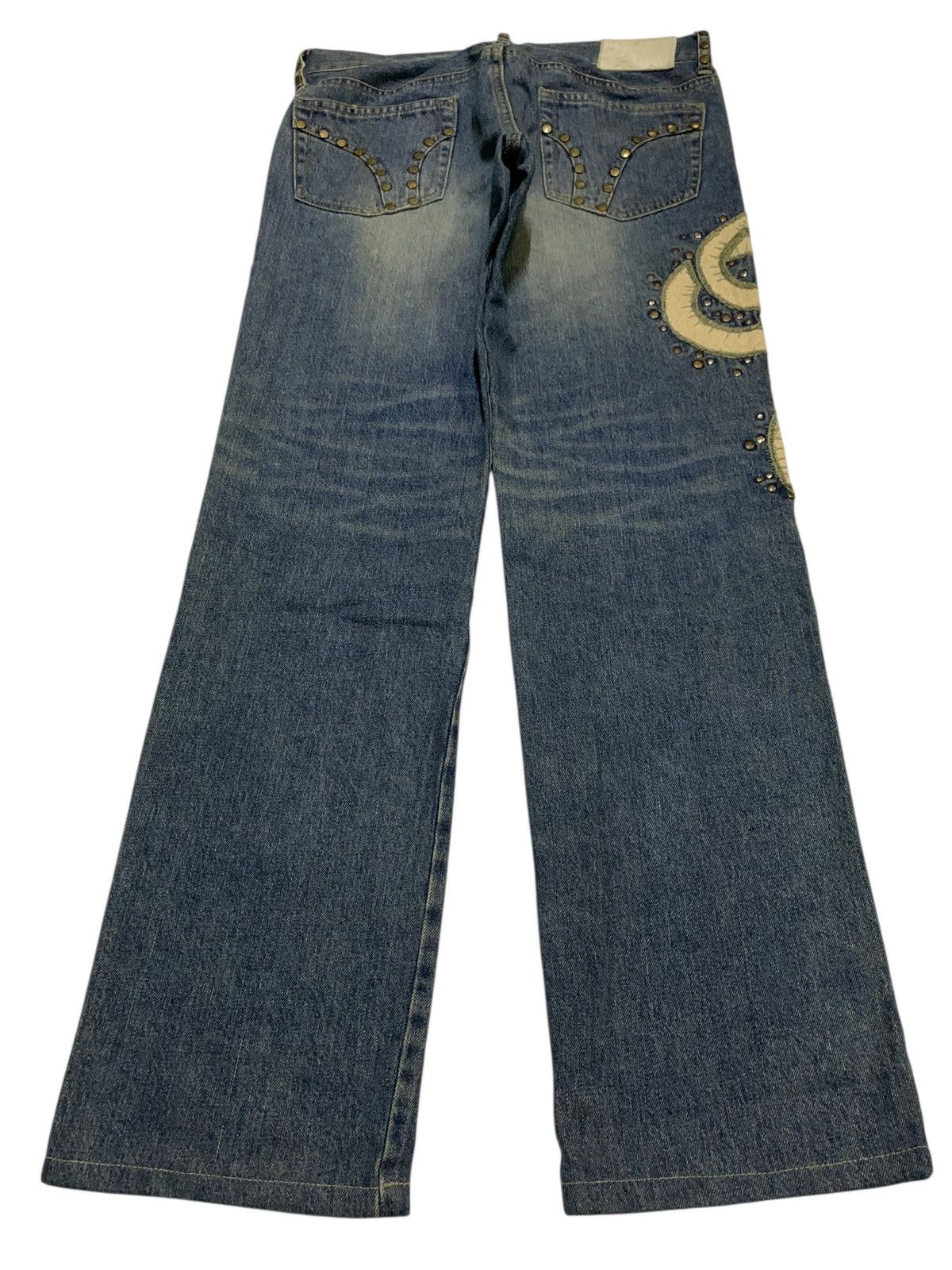 14th Addiction PRIGS SNAKE STUDDED PUNK JAPANESE DISTRESSED DENIM Size US 32 / EU 48 - 6 Thumbnail