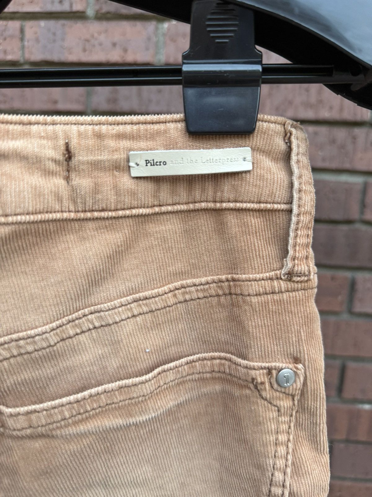 Anthropologie Pilcro Letterpress Anthropologie Script Corduroy Pants Tan Size 30" / US 8 / IT 44 - 6 Thumbnail